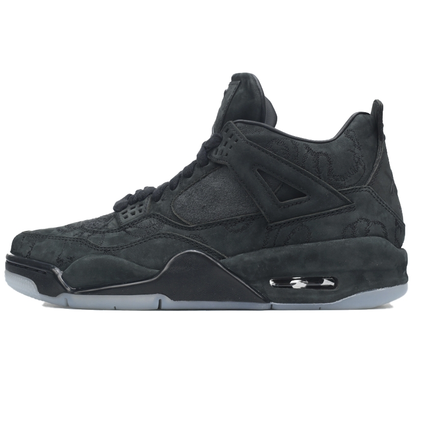 KAWS X Air Jordan 4 Retro Black Sneakers    930155-001 - DopestKickz