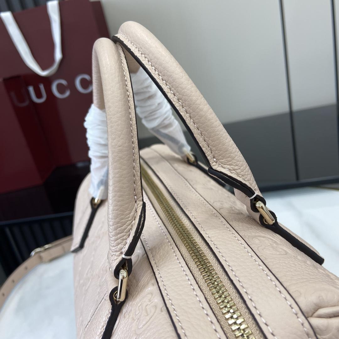 Gucci GG Emblem Small Top Handle Bag - DopestKickz