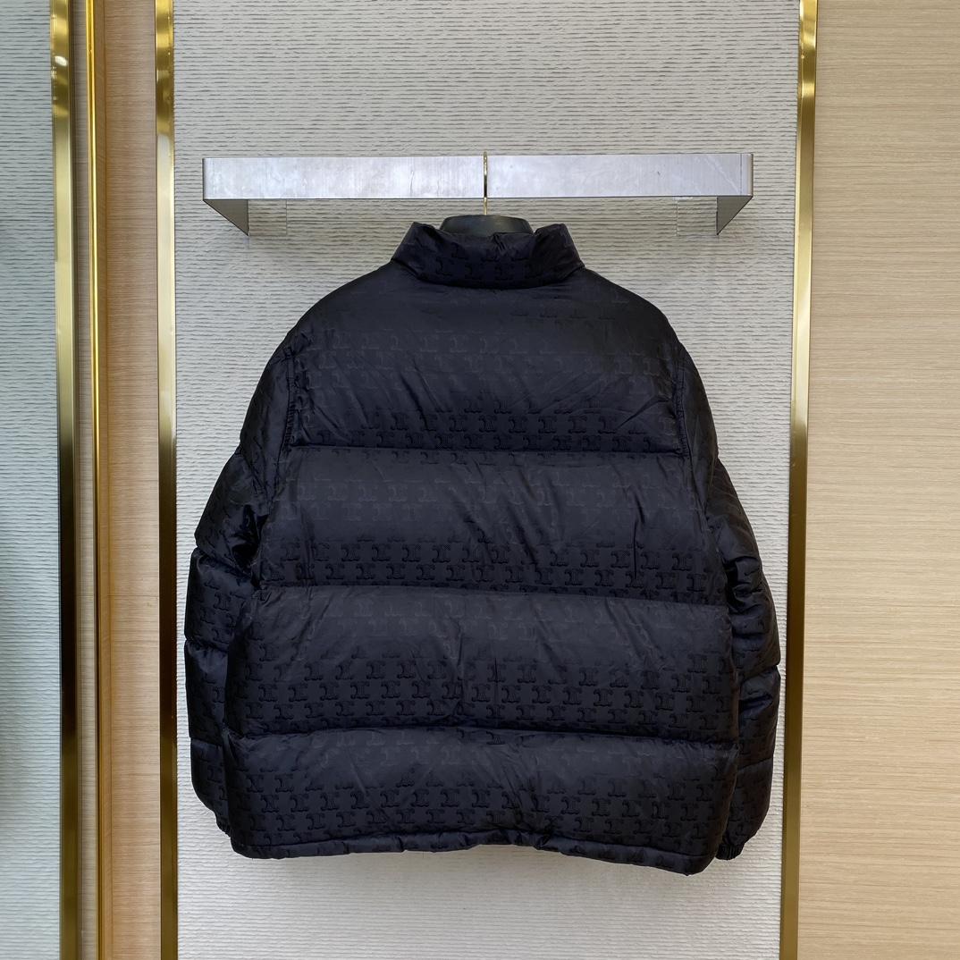 Celine Down Jacket In Triomphe Nylon Jacquard  - DopestKickz
