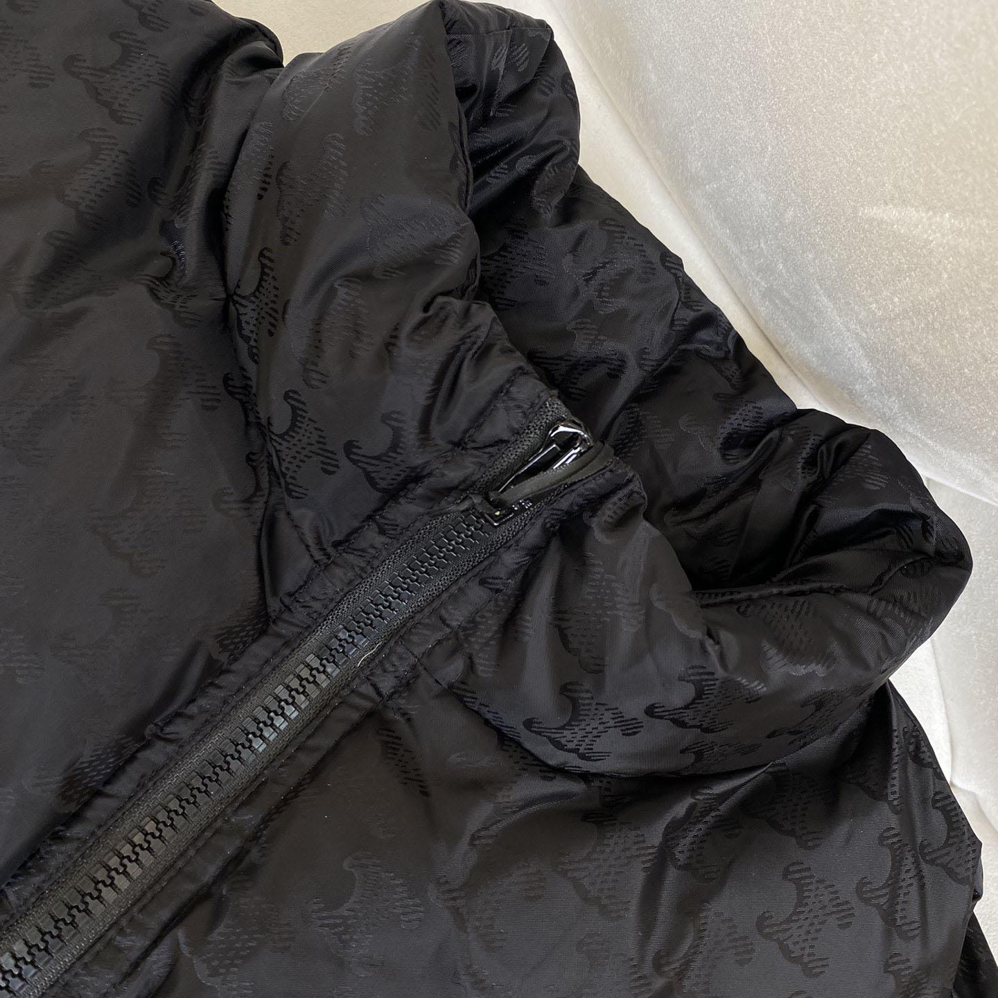 Celine Down Jacket In Triomphe Nylon Jacquard  - DopestKickz