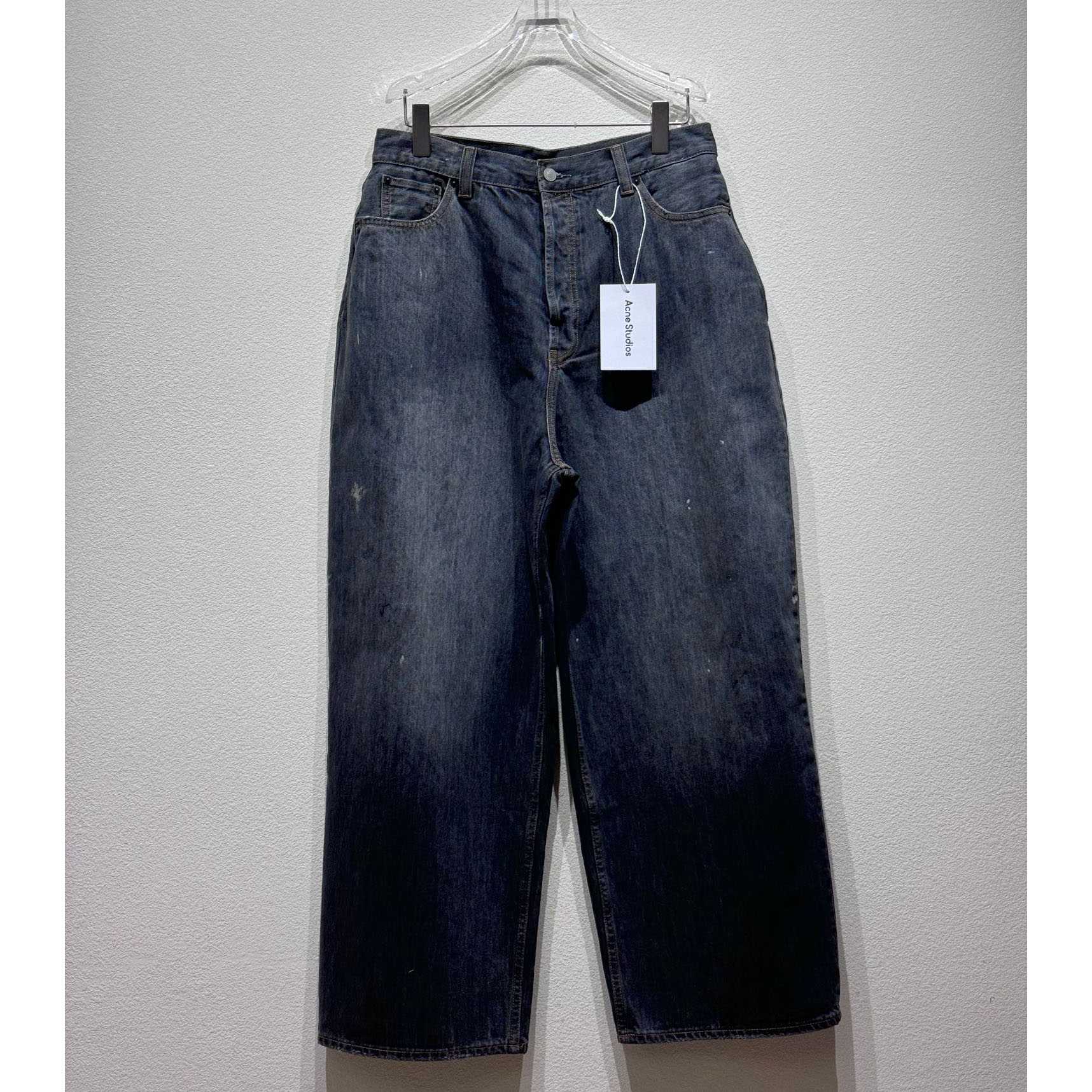 Acne Studios Men's Blue Dark Super Baggy Jeans - DopestKickz