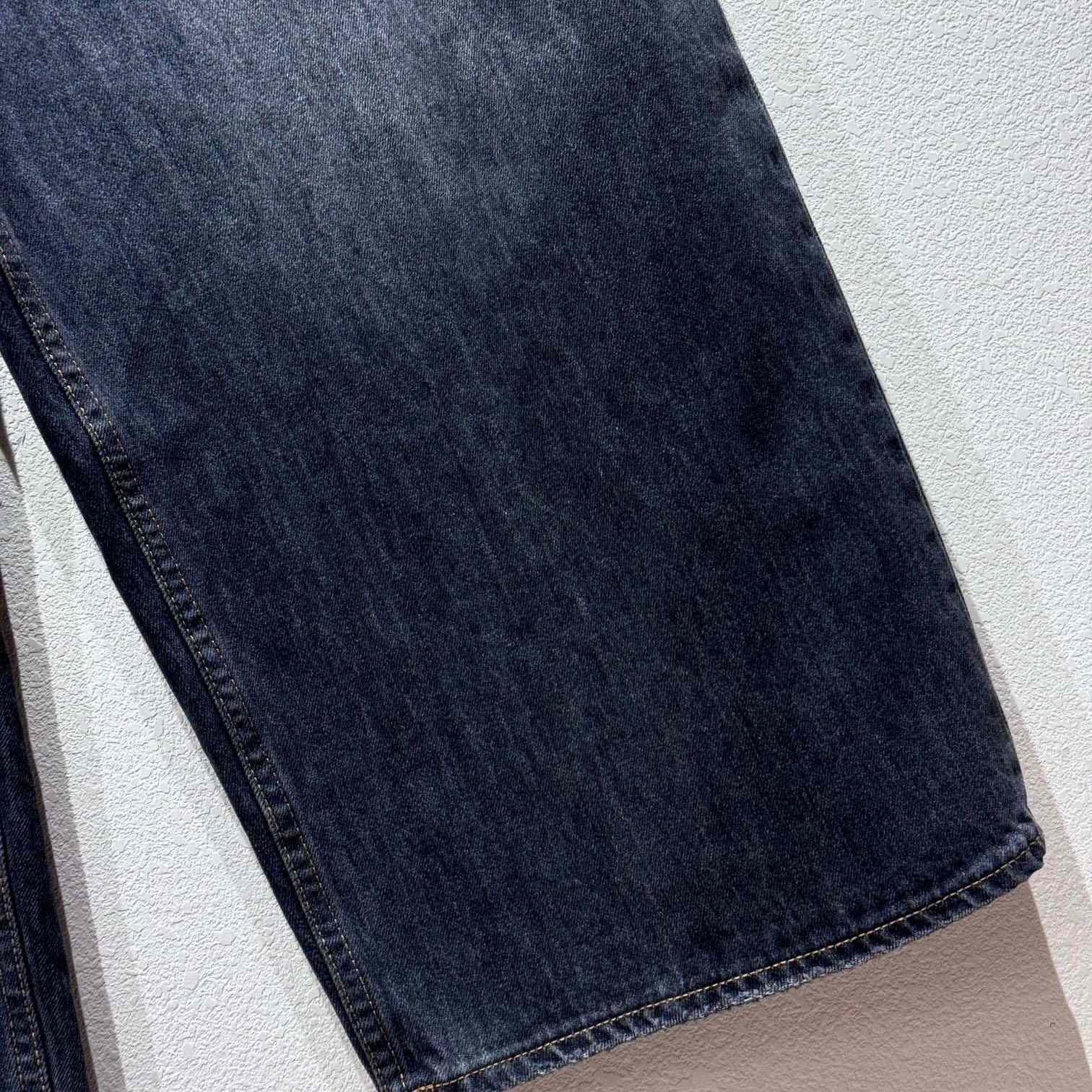 Acne Studios Men's Blue Dark Super Baggy Jeans - DopestKickz