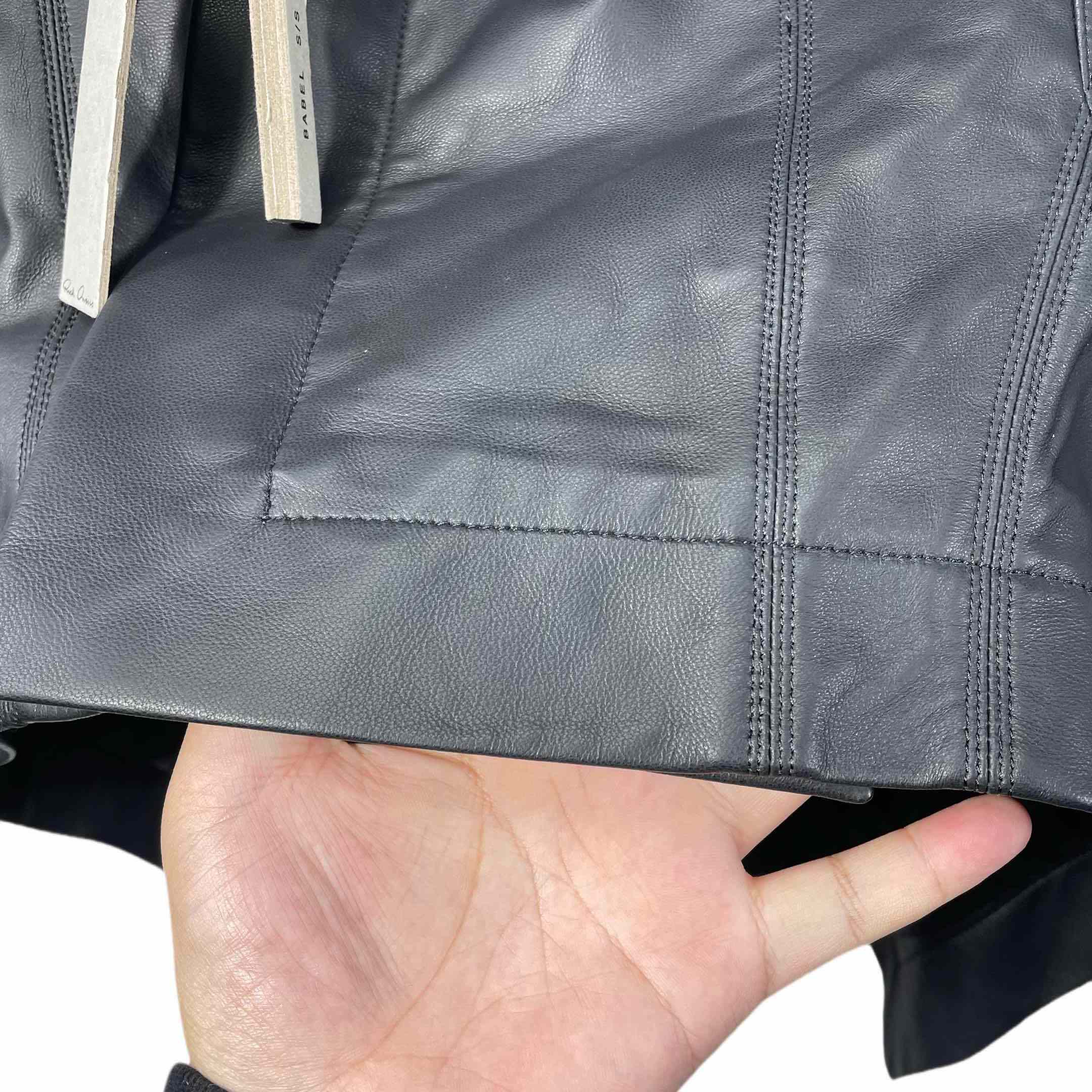 Rick Owens SS25 Hollywood Naska Biker In Black - DopestKickz