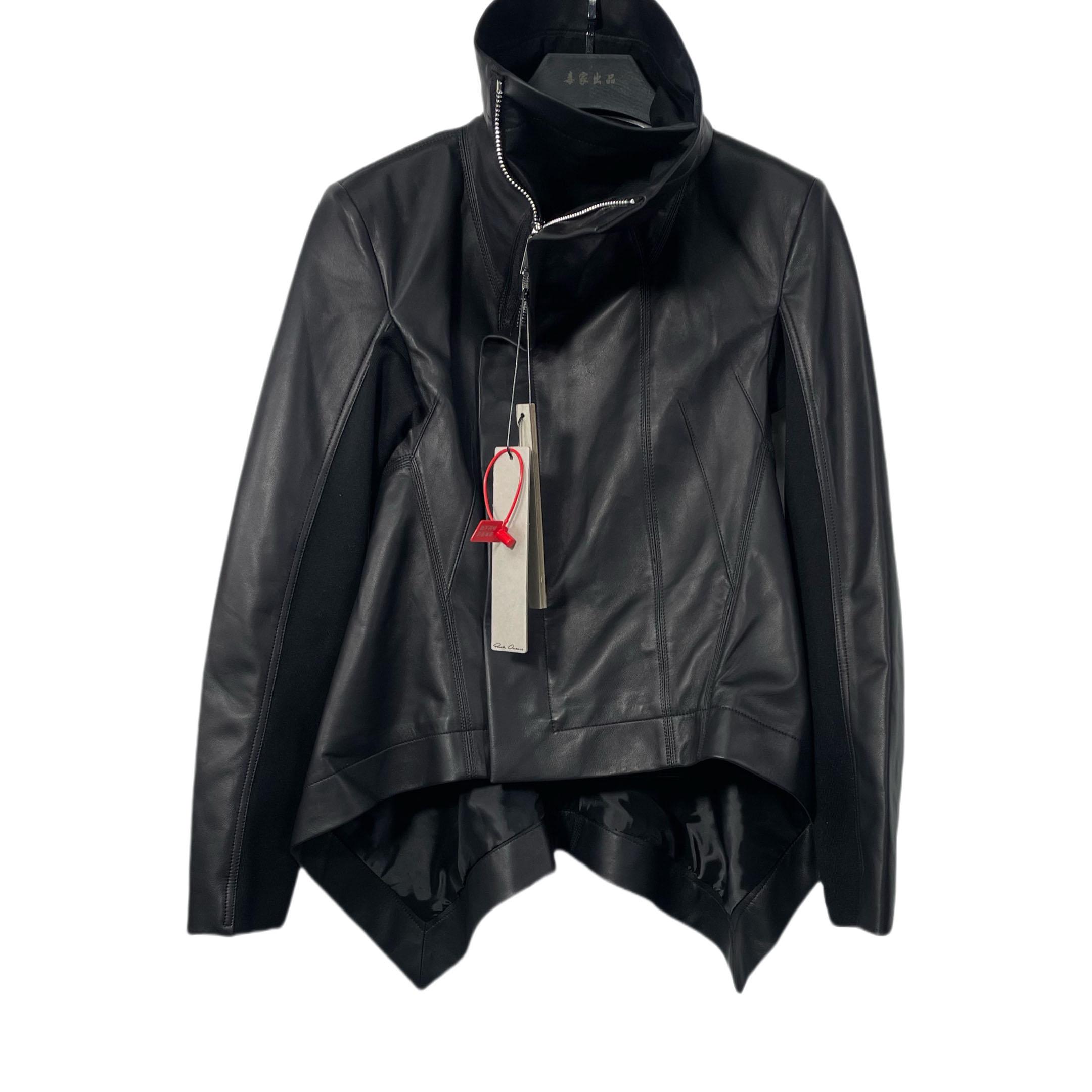 Rick Owens SS25 Hollywood Naska Biker In Black - DopestKickz