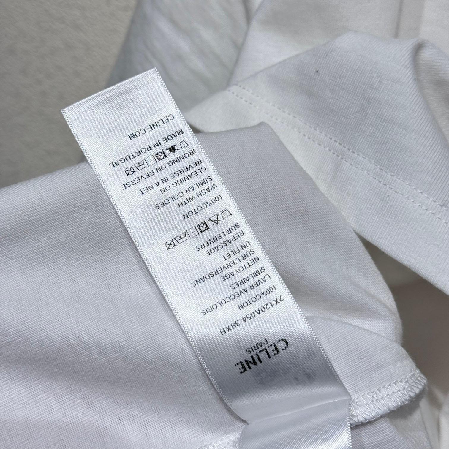 Celine Loose Celine 16 t-shirt In Cotton Jersey - DopestKickz