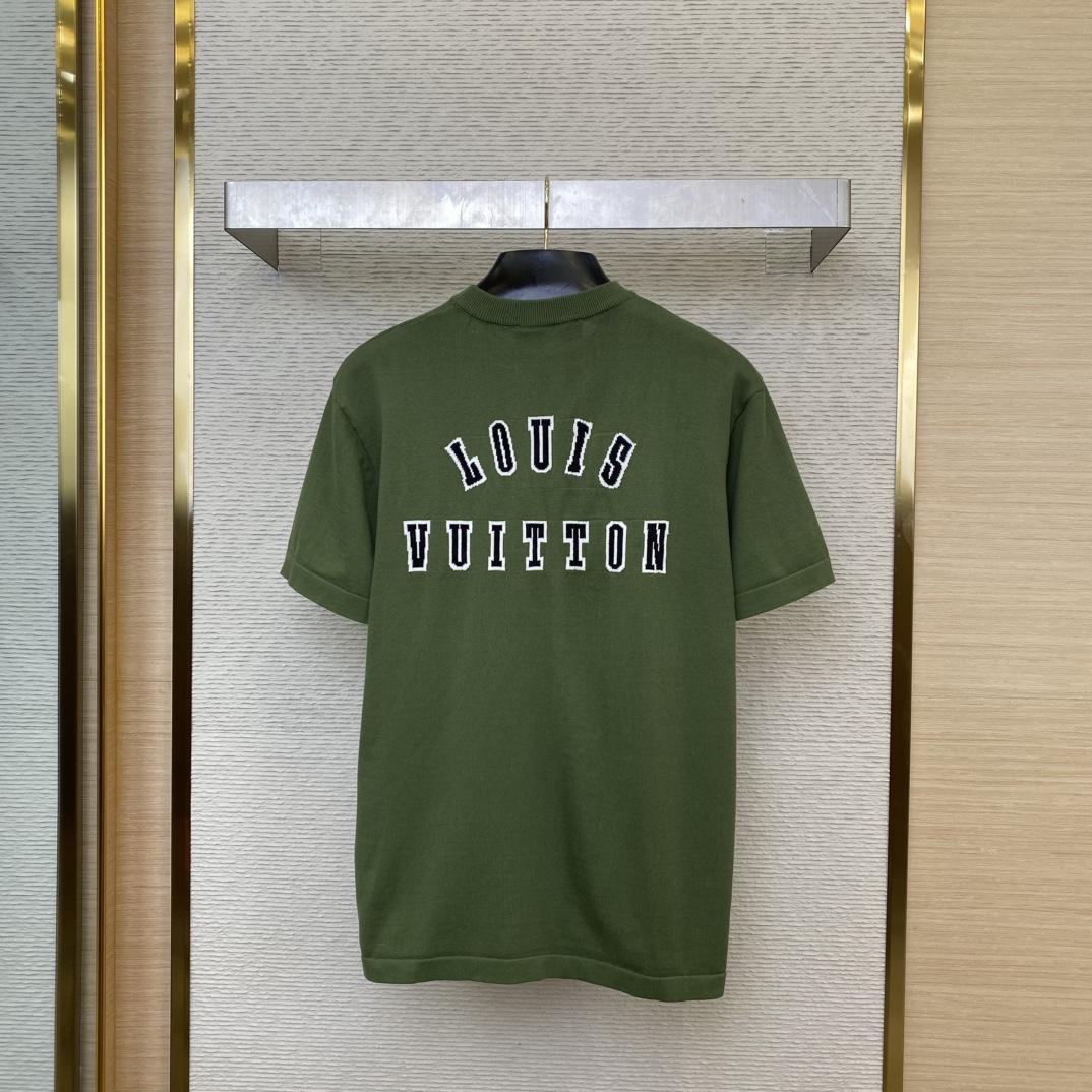 Louis Vuitton Short-Sleeved Cotton Crewneck  1AGJS2 - DopestKickz