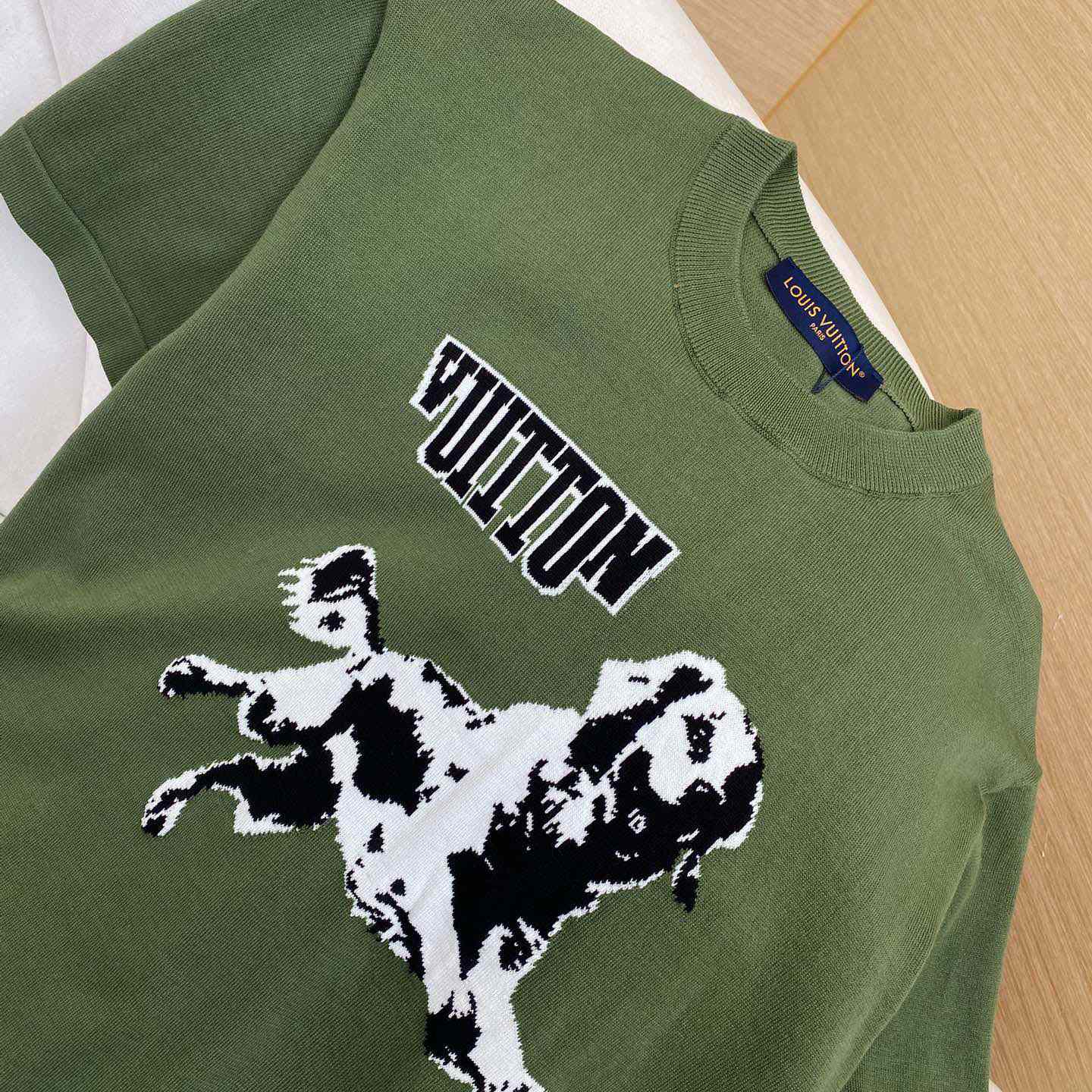 Louis Vuitton Short-Sleeved Cotton Crewneck  1AGJS2 - DopestKickz