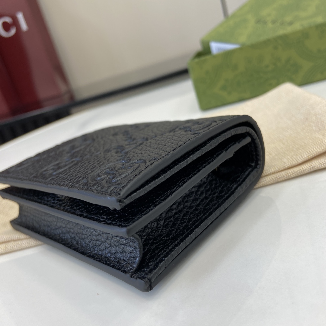 Gucci GG Emblem Mini Wallet - DopestKickz