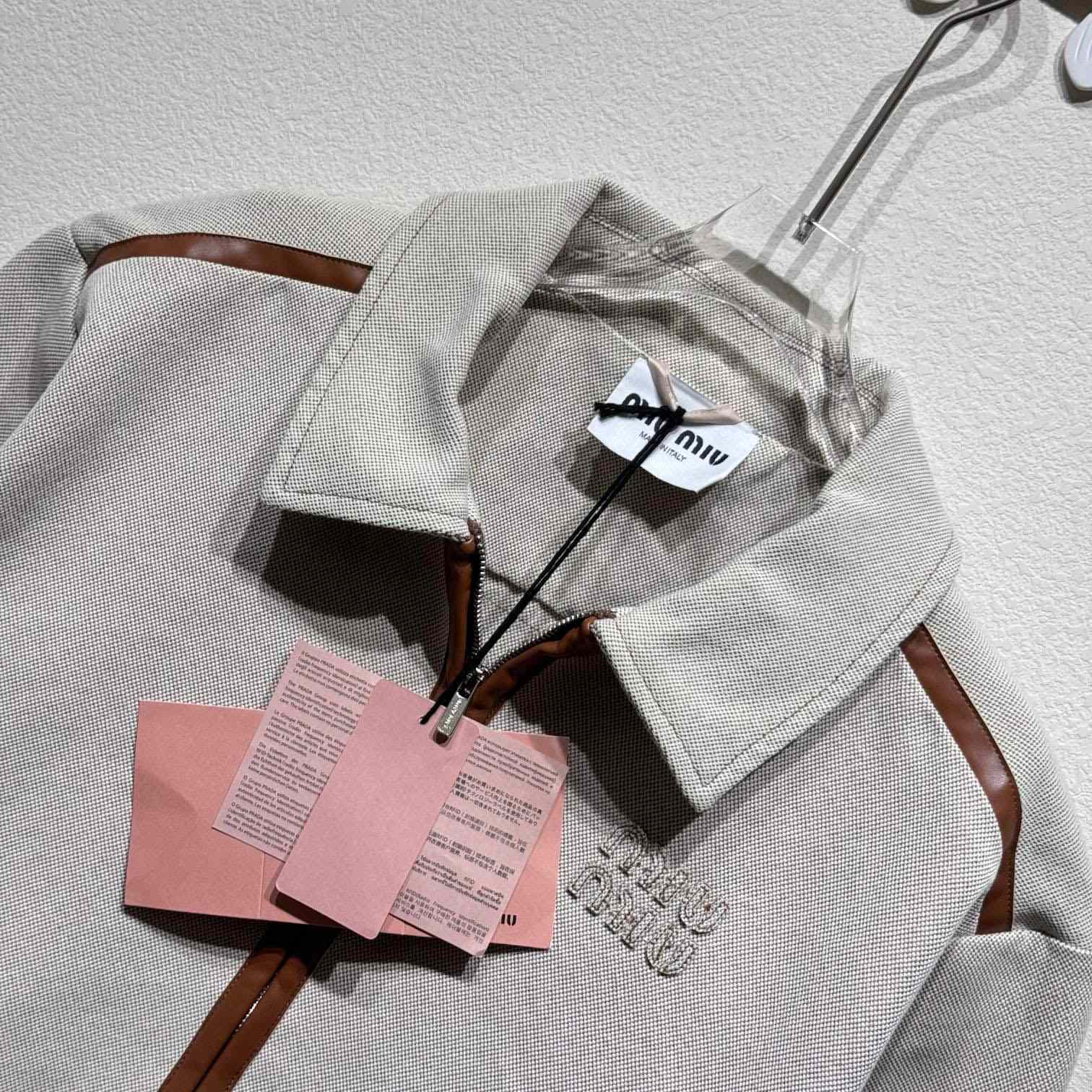 Miu Miu Jacquard Canvas Blouson Jacket - DopestKickz