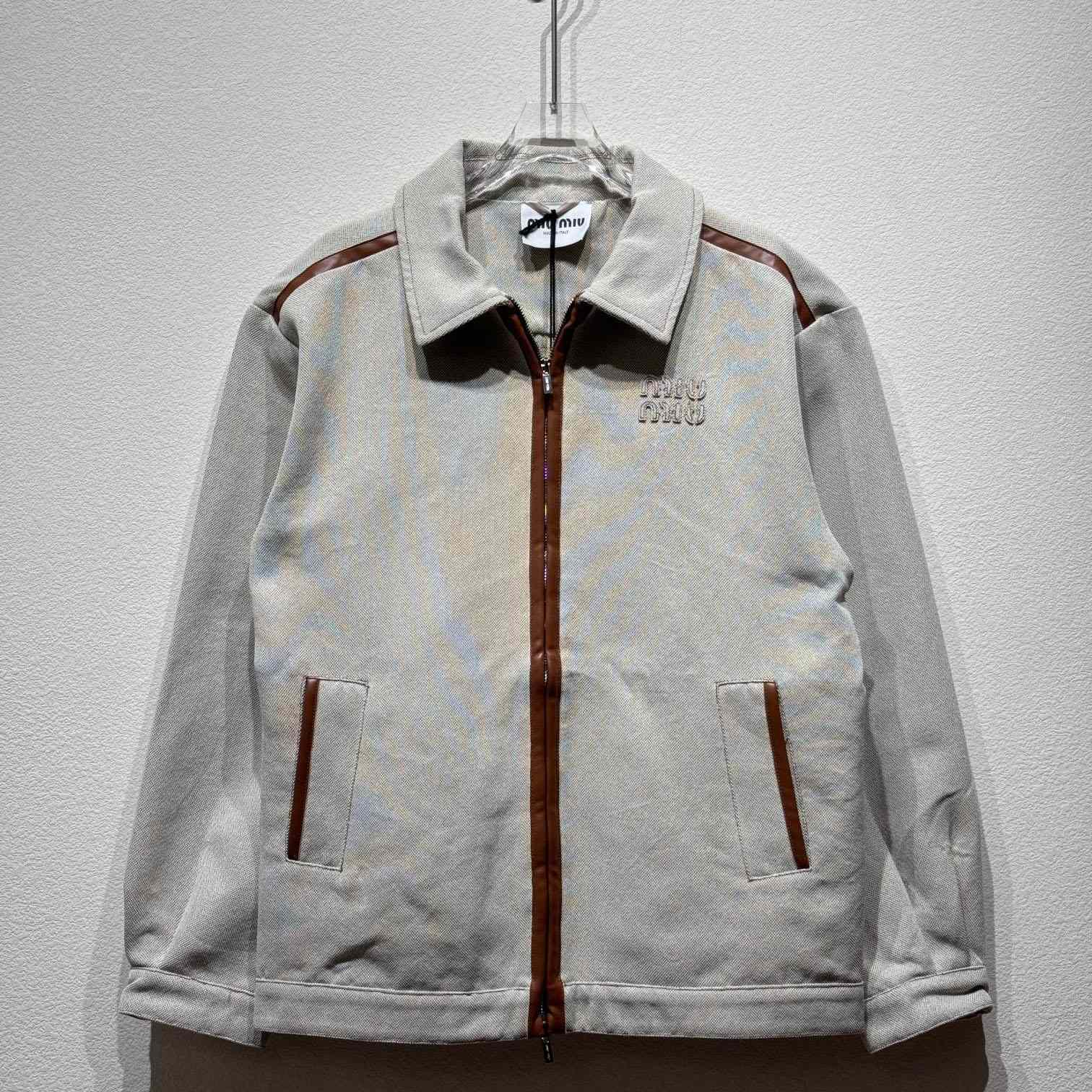 Miu Miu Jacquard Canvas Blouson Jacket - DopestKickz