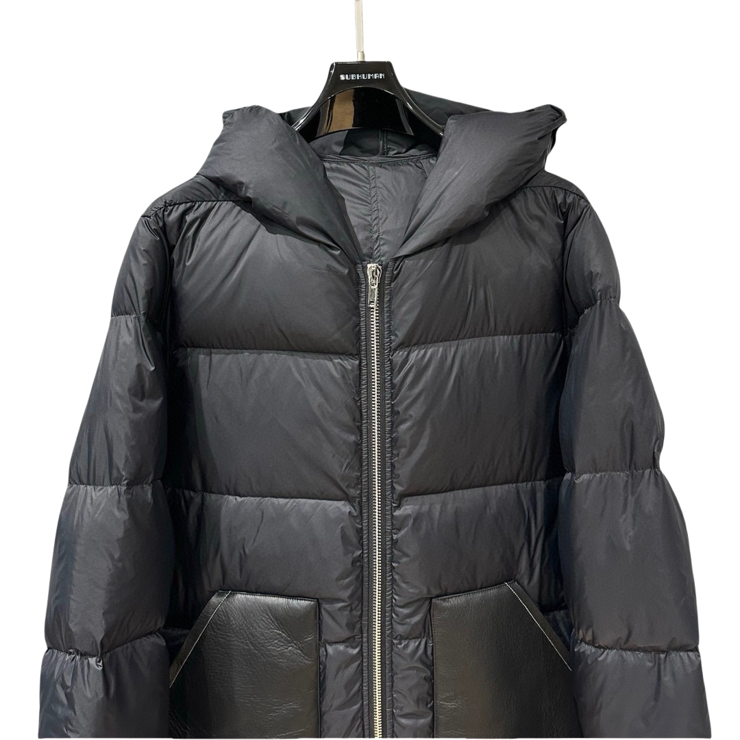 Rick Owens Hooded Duvet Jacket  - DopestKickz