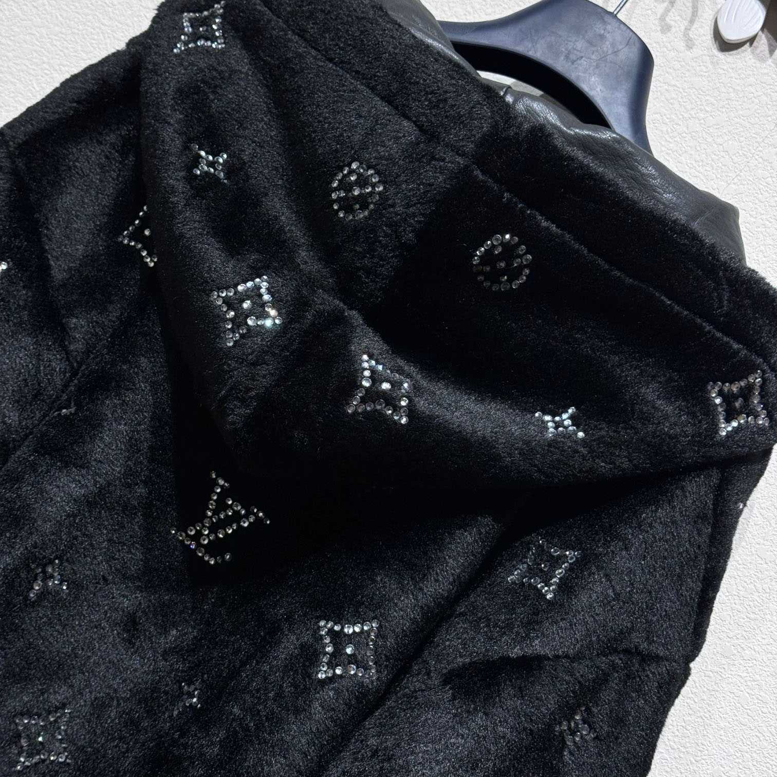 Louis Vuitton MNG Embellished Shearling Hoodie - DopestKickz