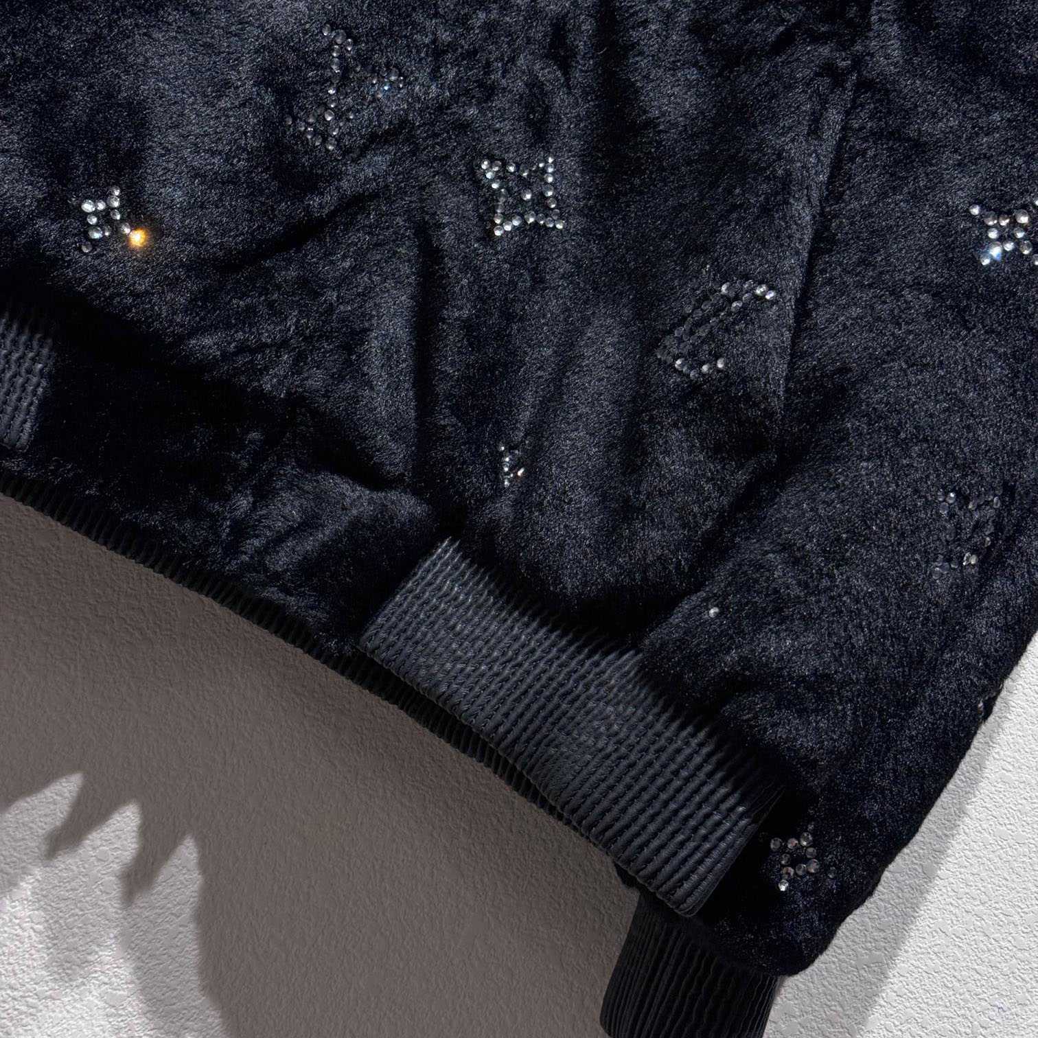 Louis Vuitton MNG Embellished Shearling Hoodie - DopestKickz