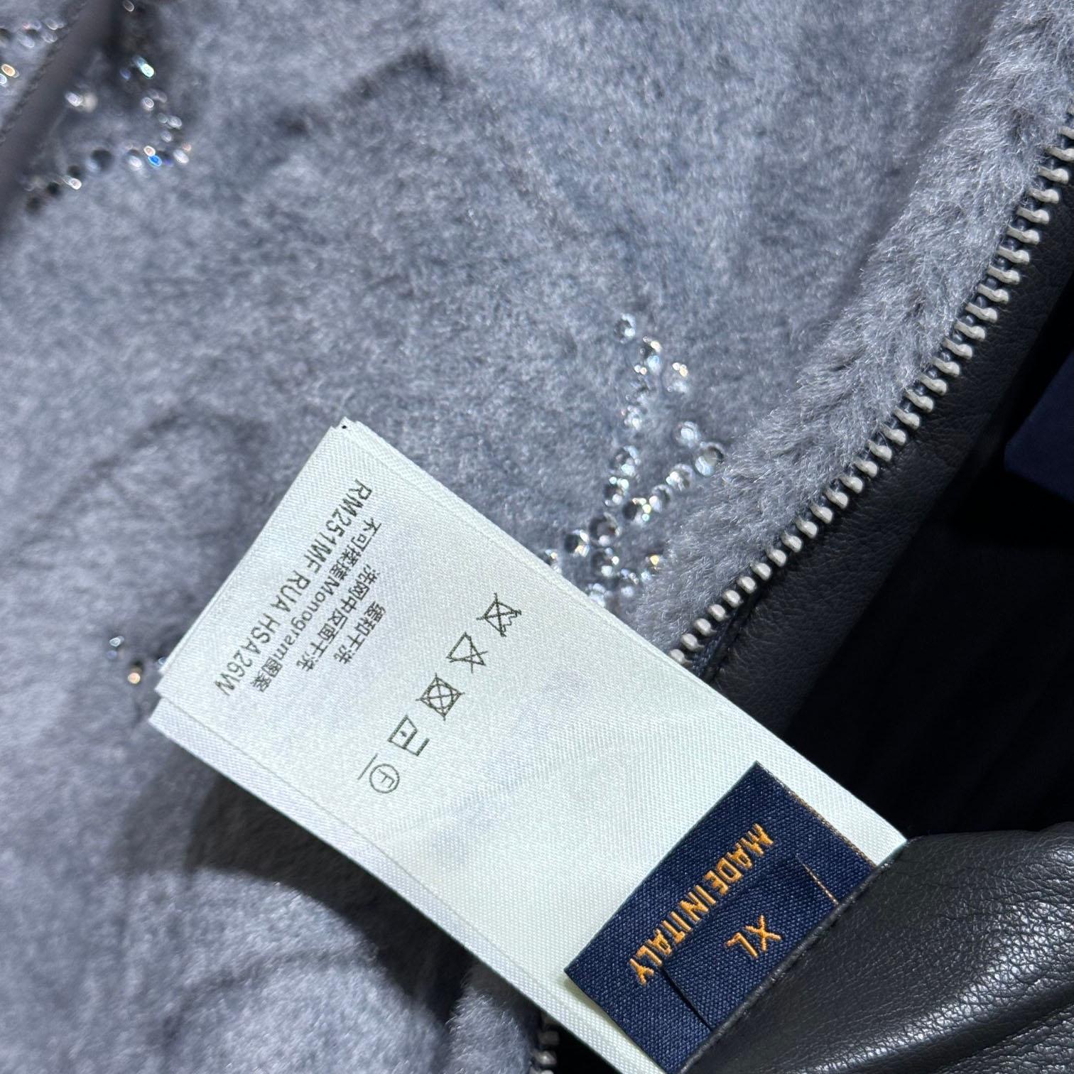 Louis Vuitton MNG Embellished Shearling Hoodie - DopestKickz