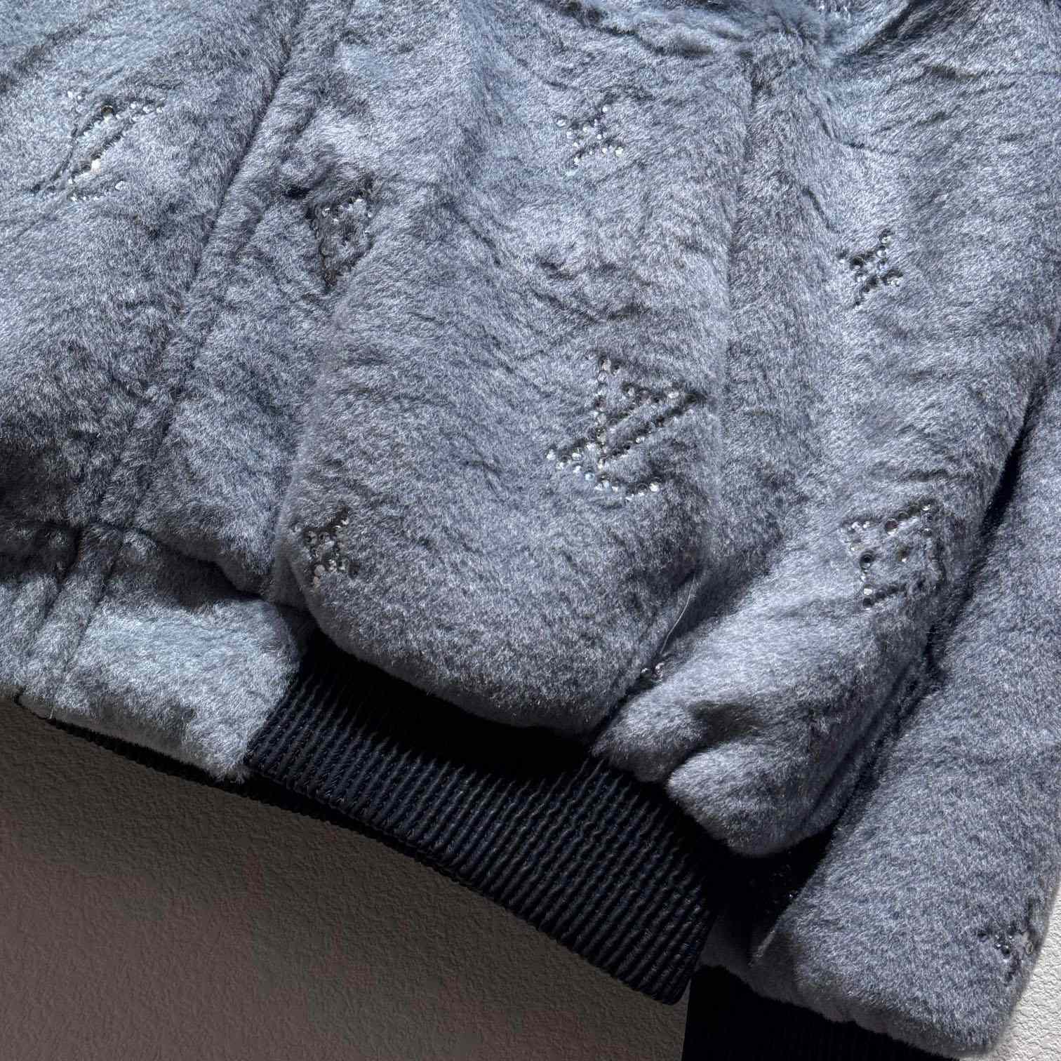 Louis Vuitton MNG Embellished Shearling Hoodie - DopestKickz