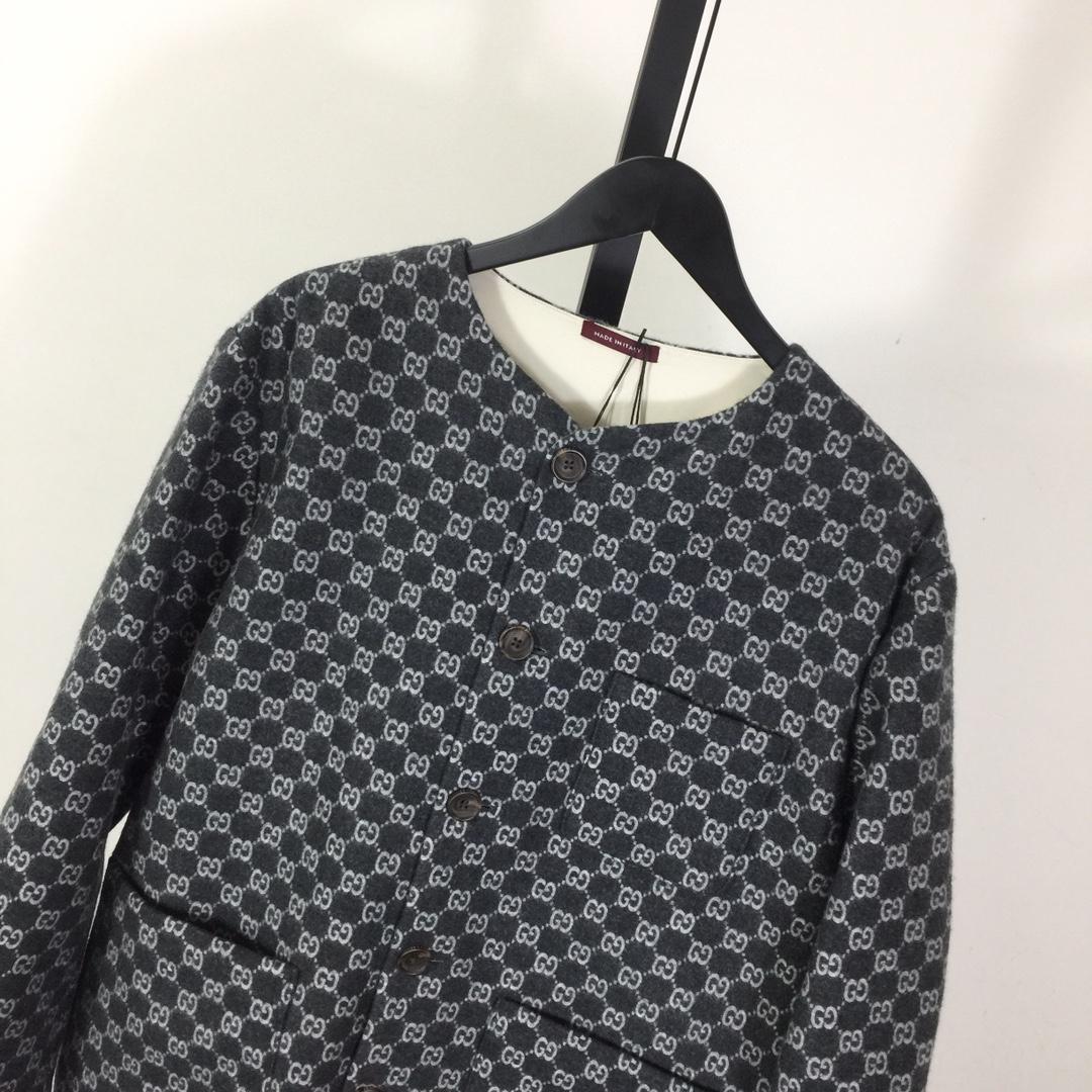 Gucci Bouclé Wool Jacket With GG Shadow - DopestKickz