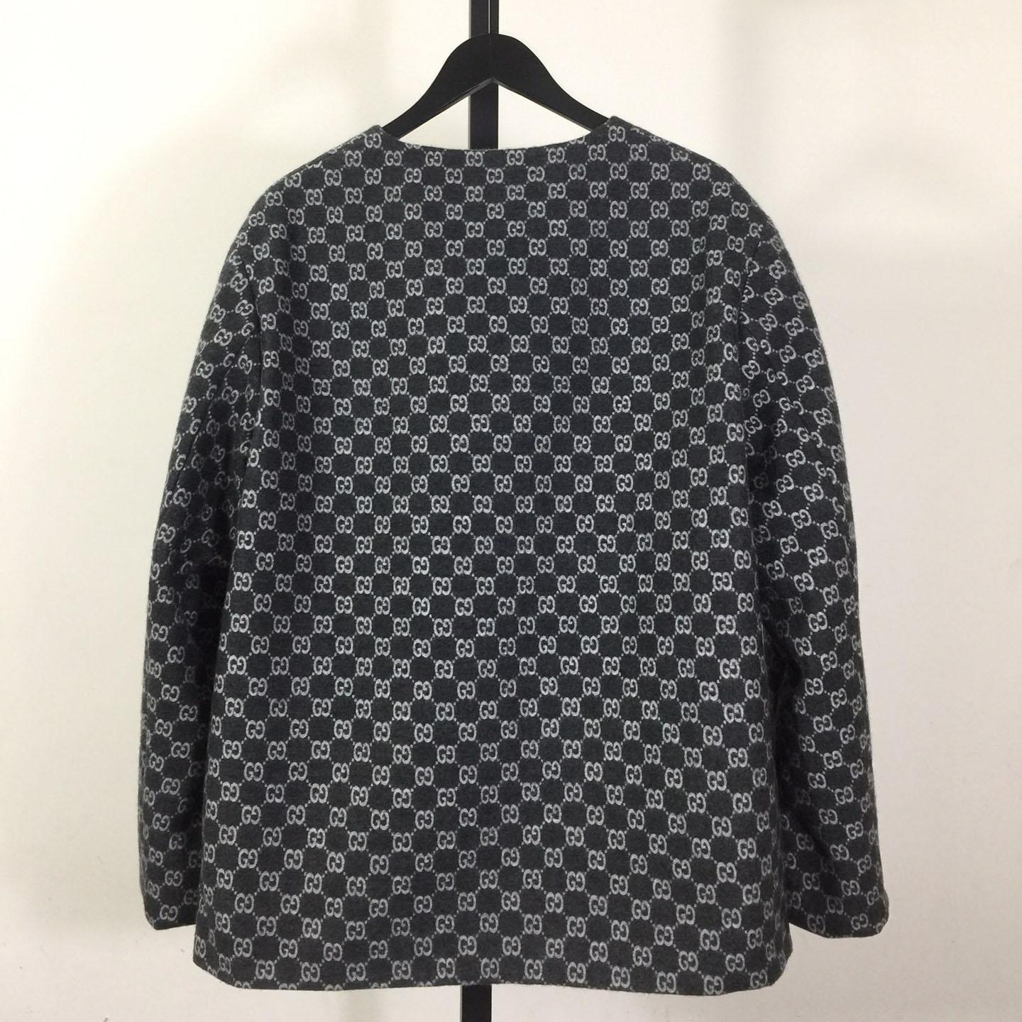 Gucci Bouclé Wool Jacket With GG Shadow - DopestKickz