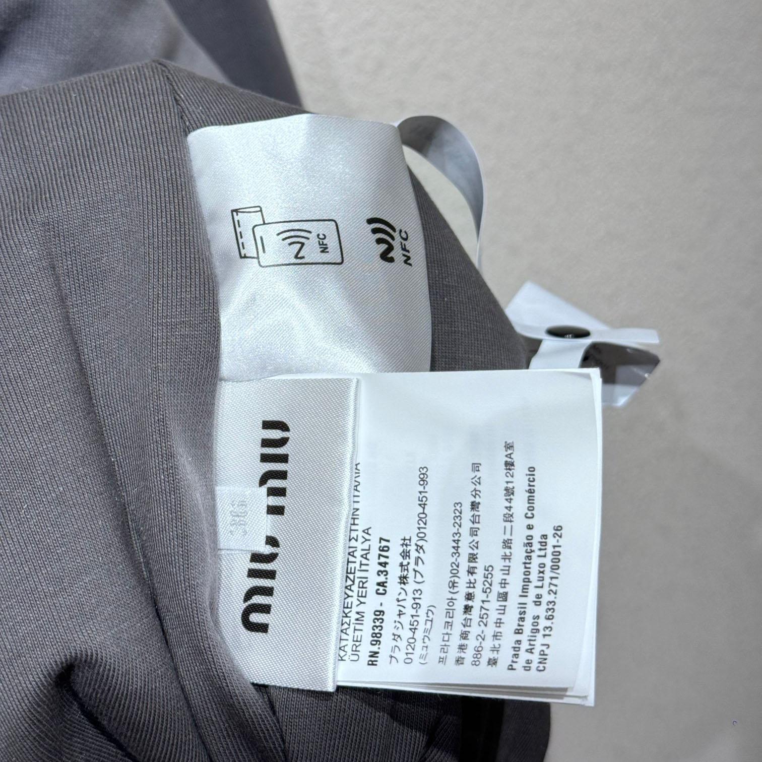 Miu Miu Garment-dyed Blouson Jacket With Embroidered Logo - DopestKickz