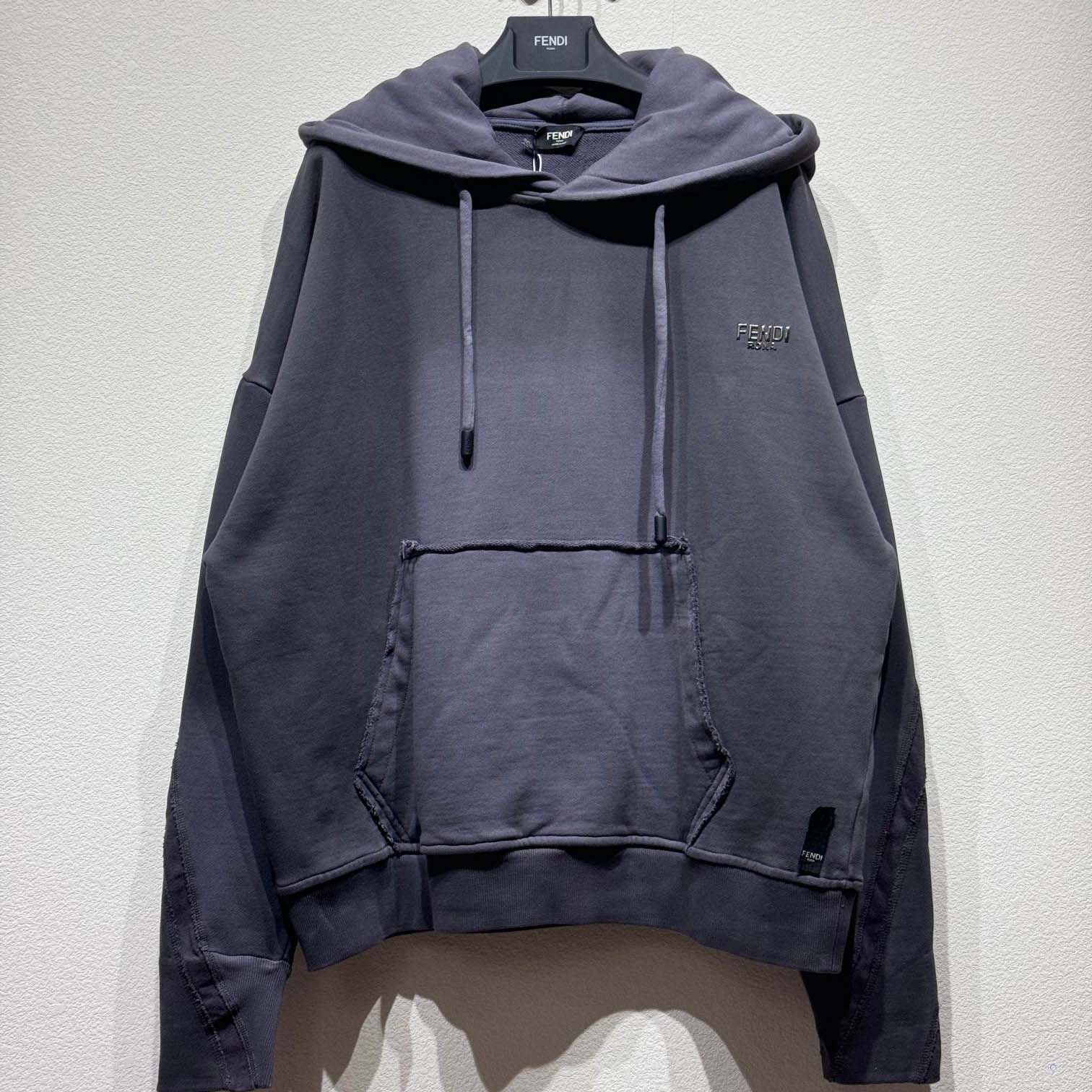 Fendi Gray Jersey Sweatshirt - DopestKickz