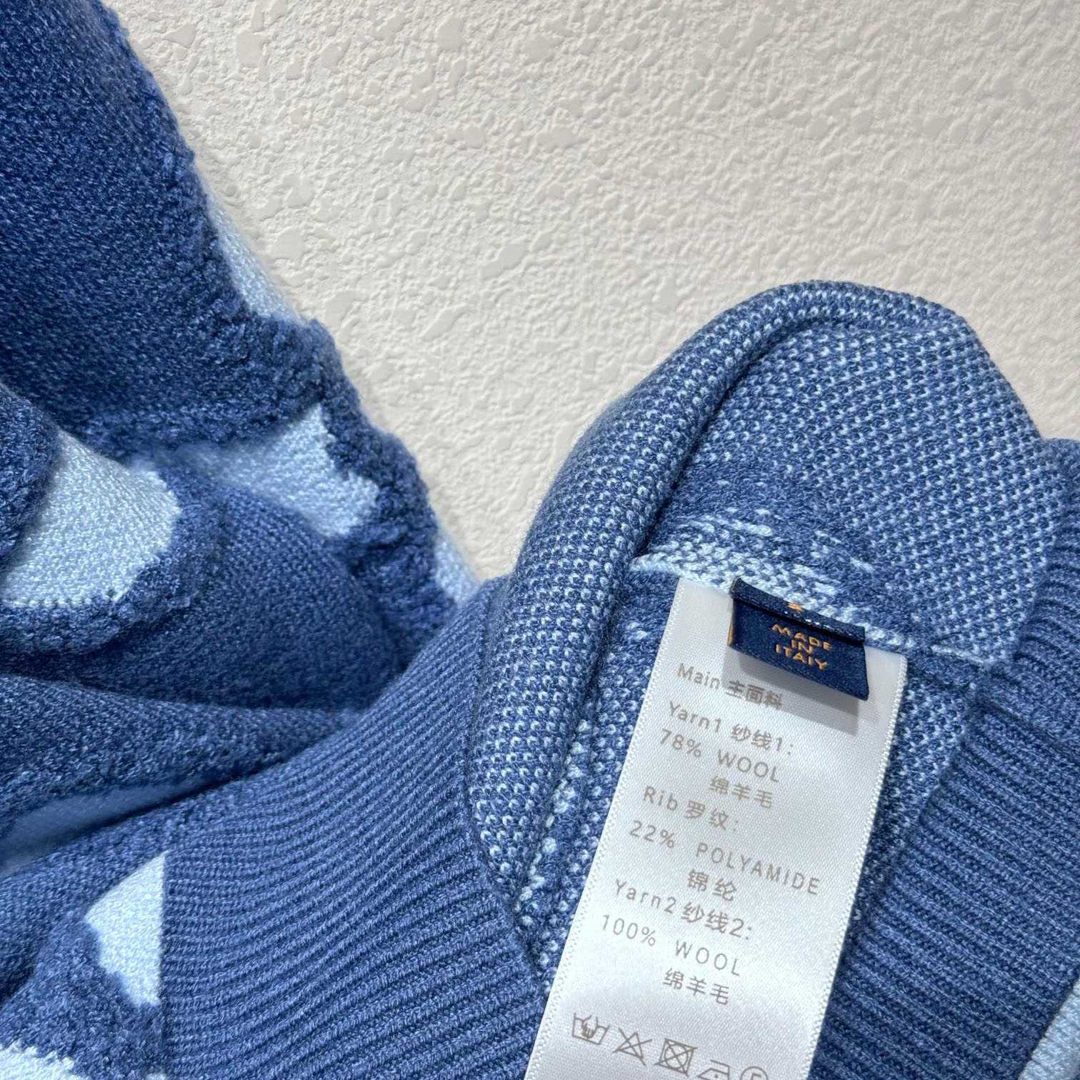 Louis Vuitton Textured Cotton Crewneck   1AGJRE - DopestKickz