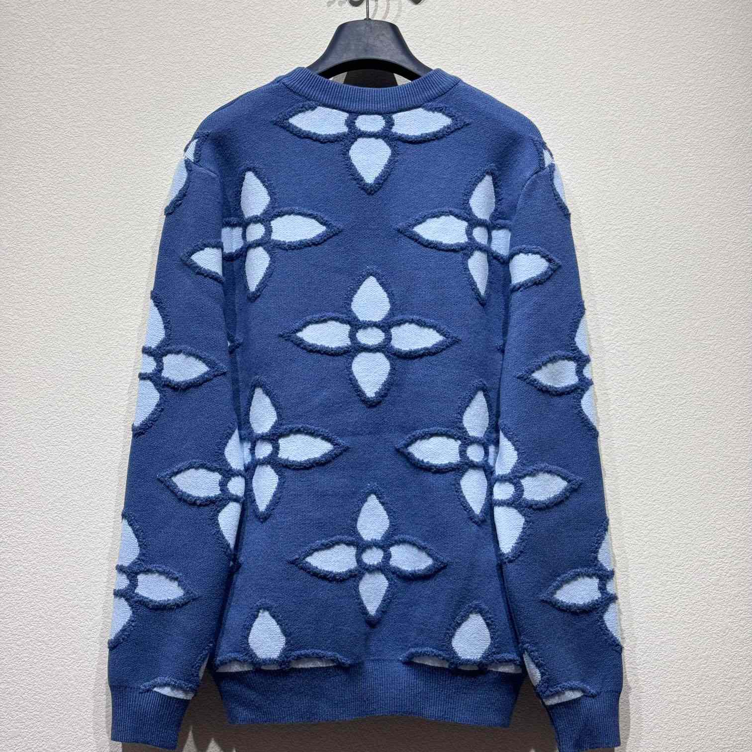 Louis Vuitton Textured Cotton Crewneck   1AGJRE - DopestKickz