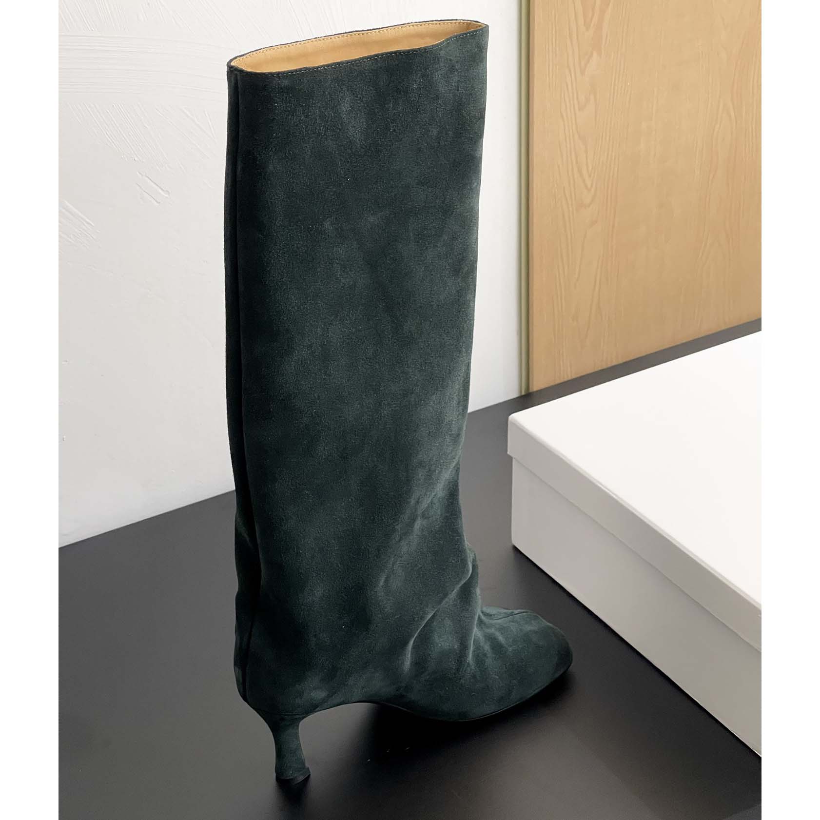 Maison Margiela Green Anatomic Tall Boots - DopestKickz