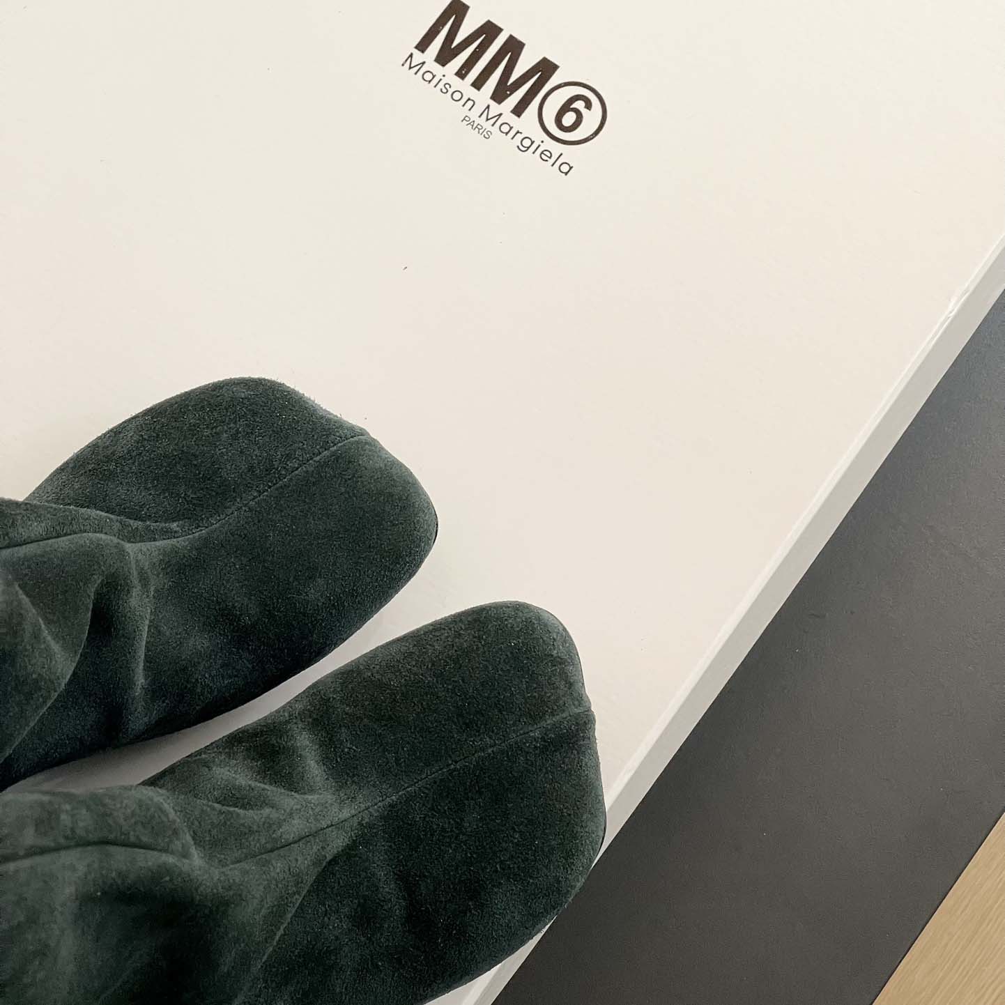 Maison Margiela Green Anatomic Tall Boots - DopestKickz