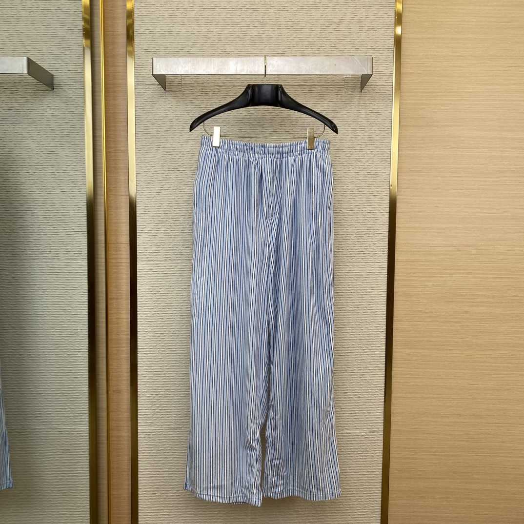 Balenciaga Wide-Leg Striped Fleece Drawstring Pyjama Trousers - DopestKickz