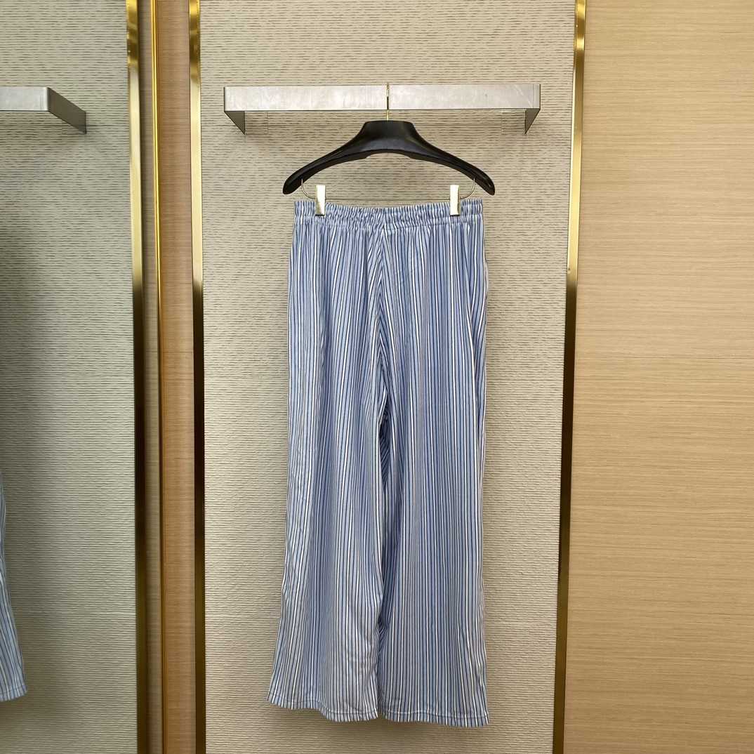 Balenciaga Wide-Leg Striped Fleece Drawstring Pyjama Trousers - DopestKickz