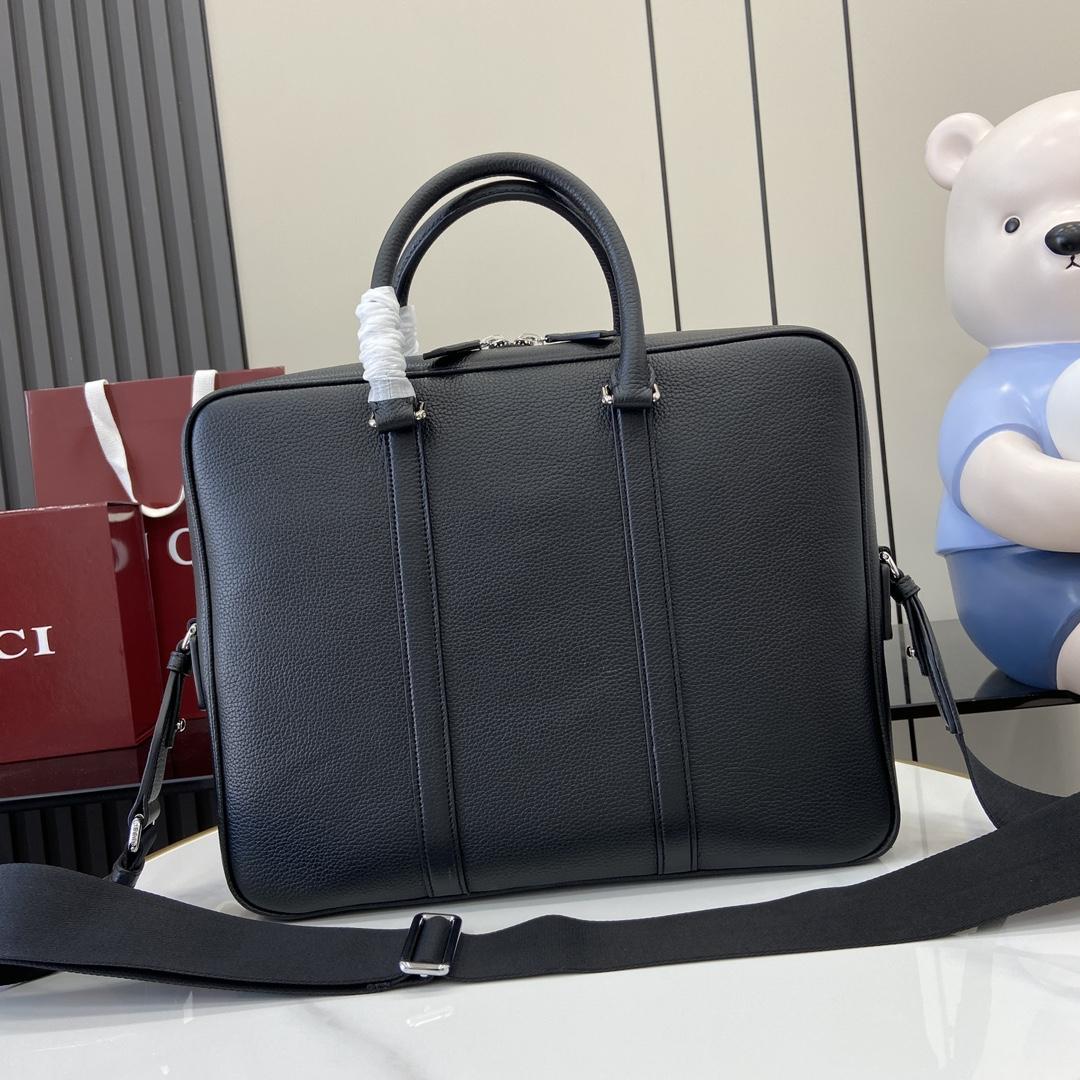 Gucci Medium Briefcase With Web - DopestKickz