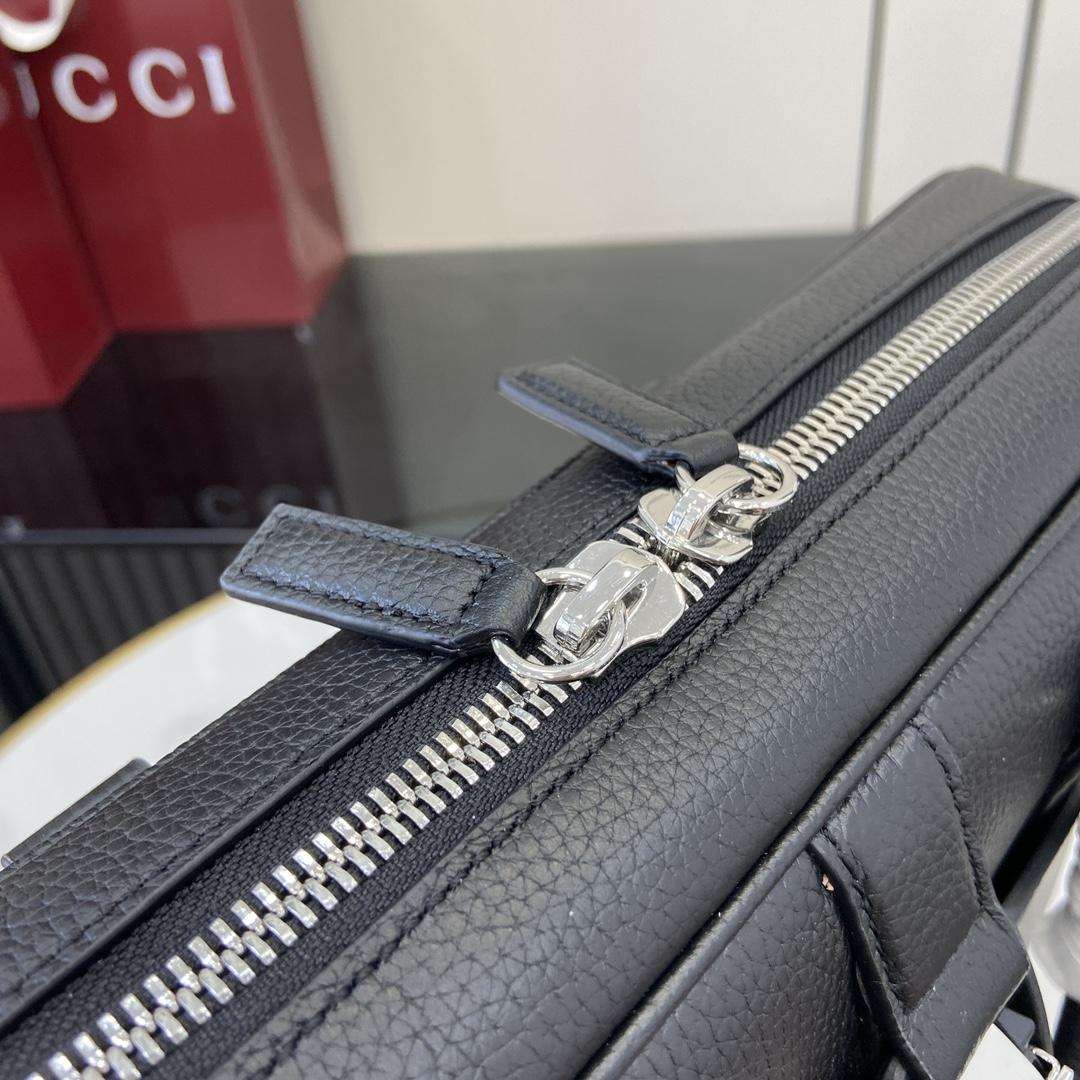 Gucci Medium Briefcase With Web - DopestKickz