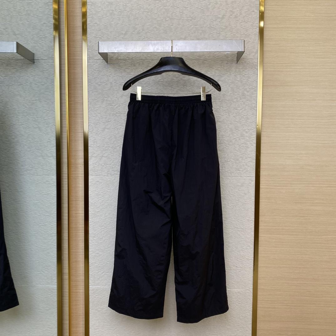 Balenciaga Basketball Series - Tracksuit Pants In Black Techno Poplin - DopestKickz