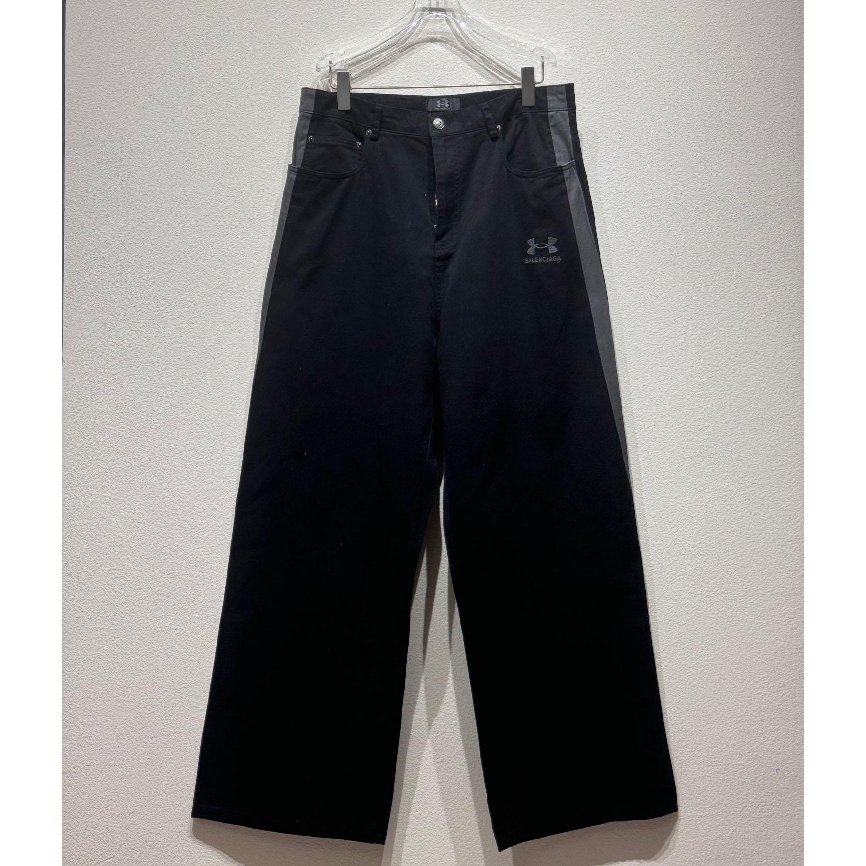 Balenciaga Under Armour® Tracksuit Denim Pants In Black  - DopestKickz