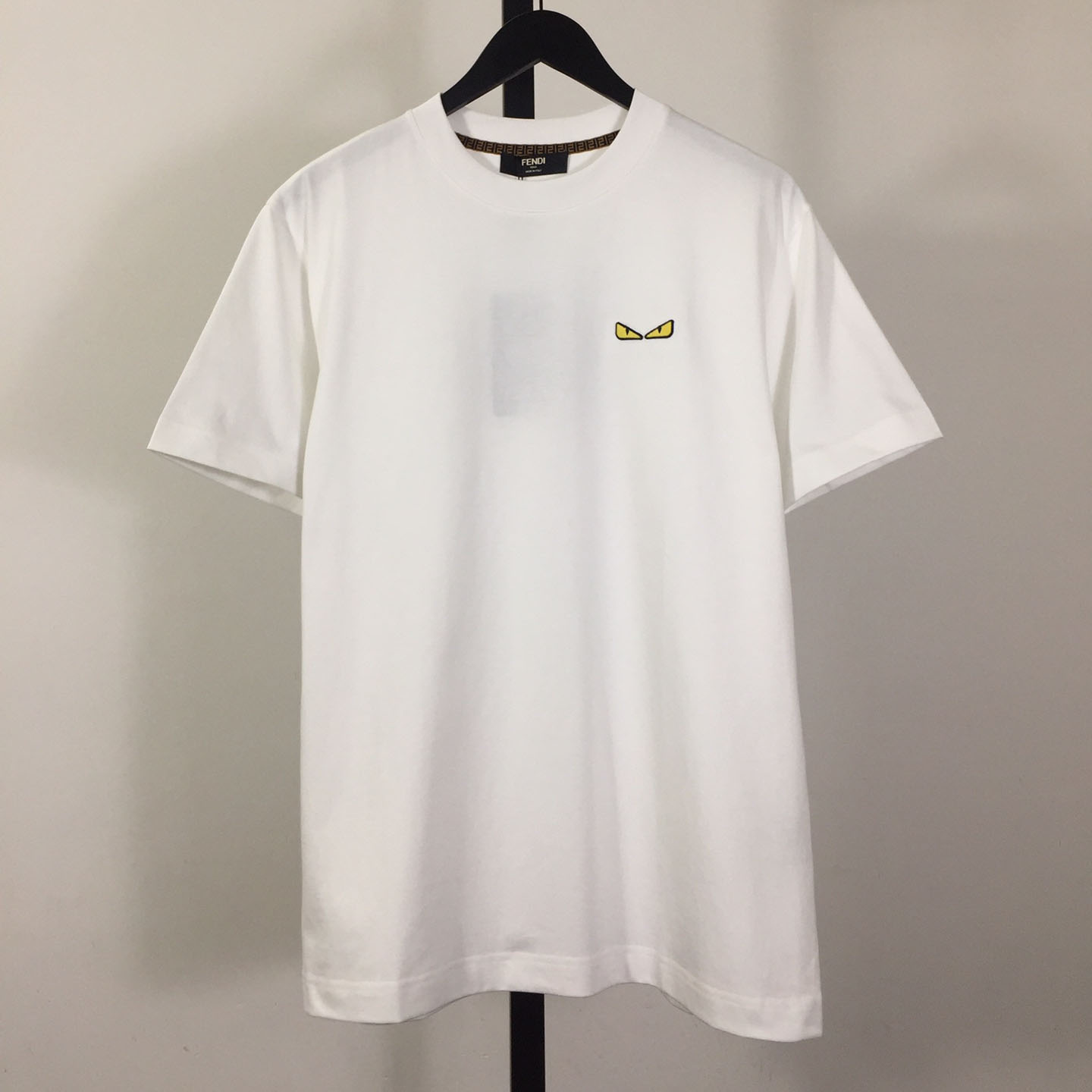 Fendi White Cotton Fendilicious T-shirt - DopestKickz