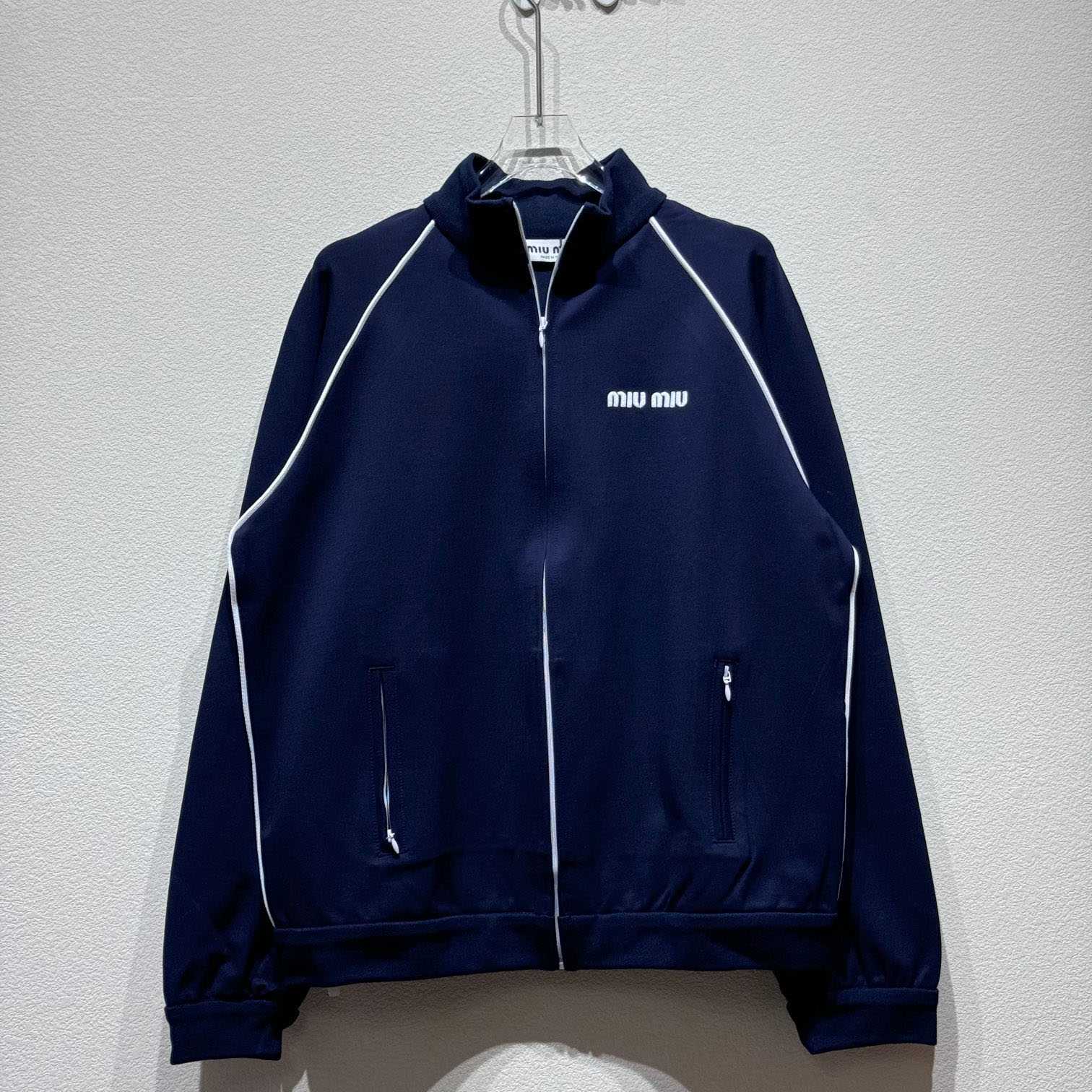 Miu Miu Logo Track Jacket - DopestKickz