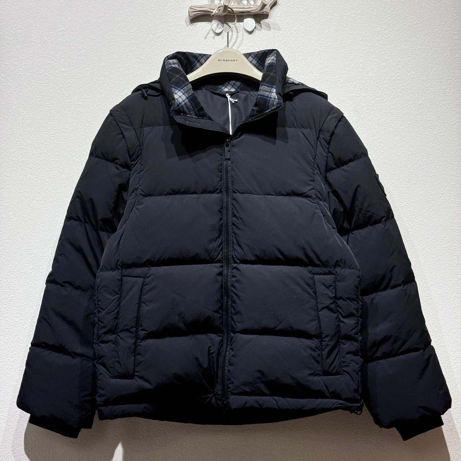 Burberry Detachable Sleeve Nylon Bideford Puffer Jacket - DopestKickz