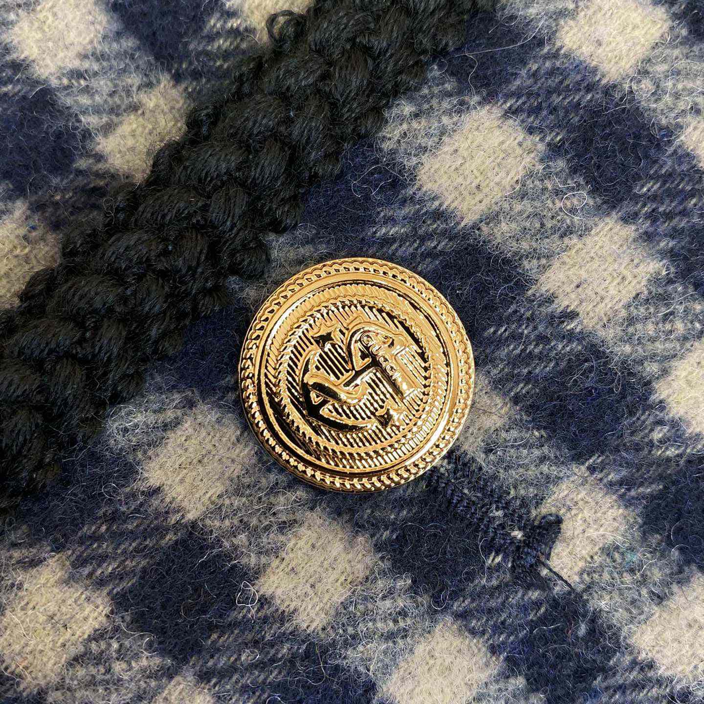 Gucci Wool Gingham Jacket With Interlocking G  - DopestKickz