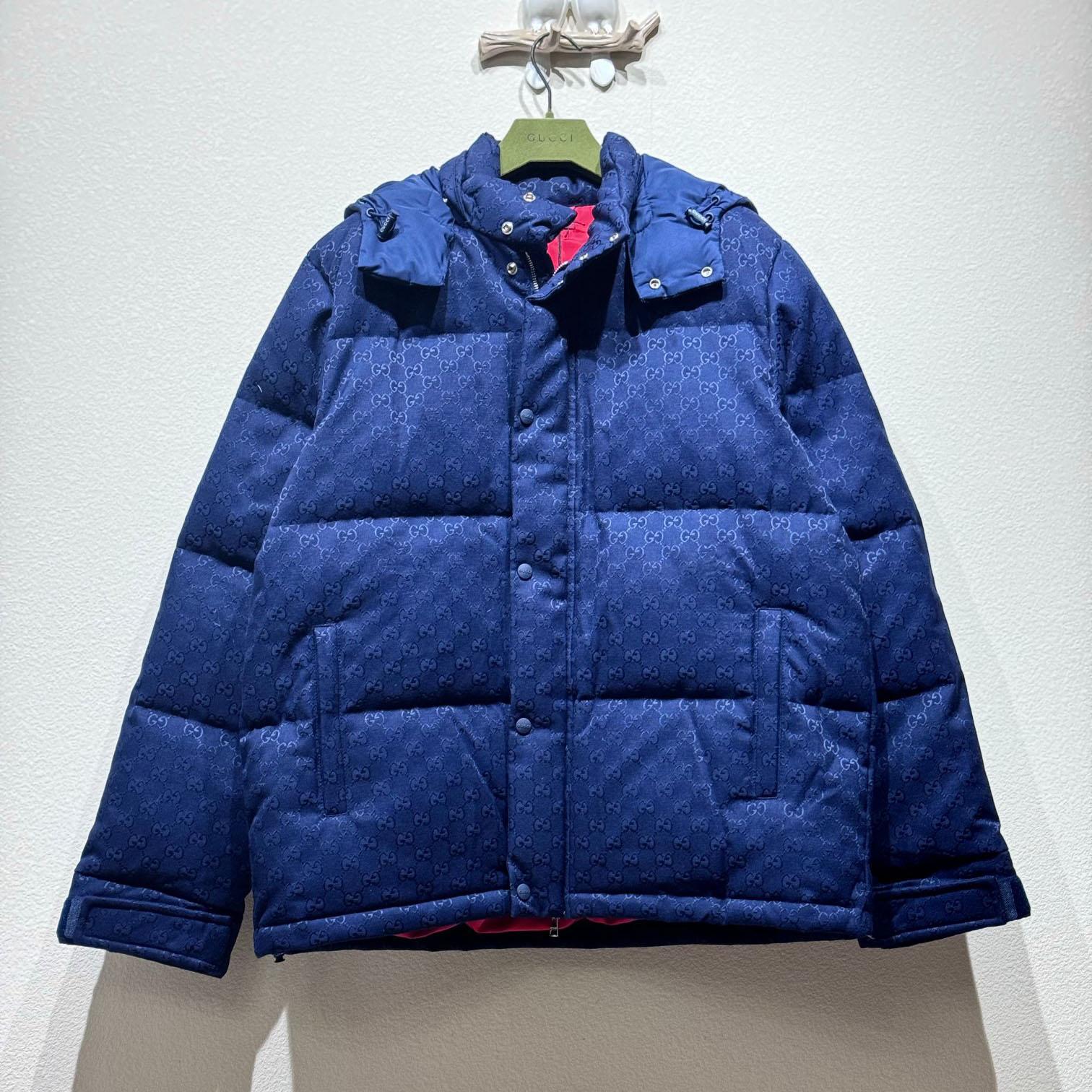 Gucci Gg Canvas Down Jacket - DopestKickz