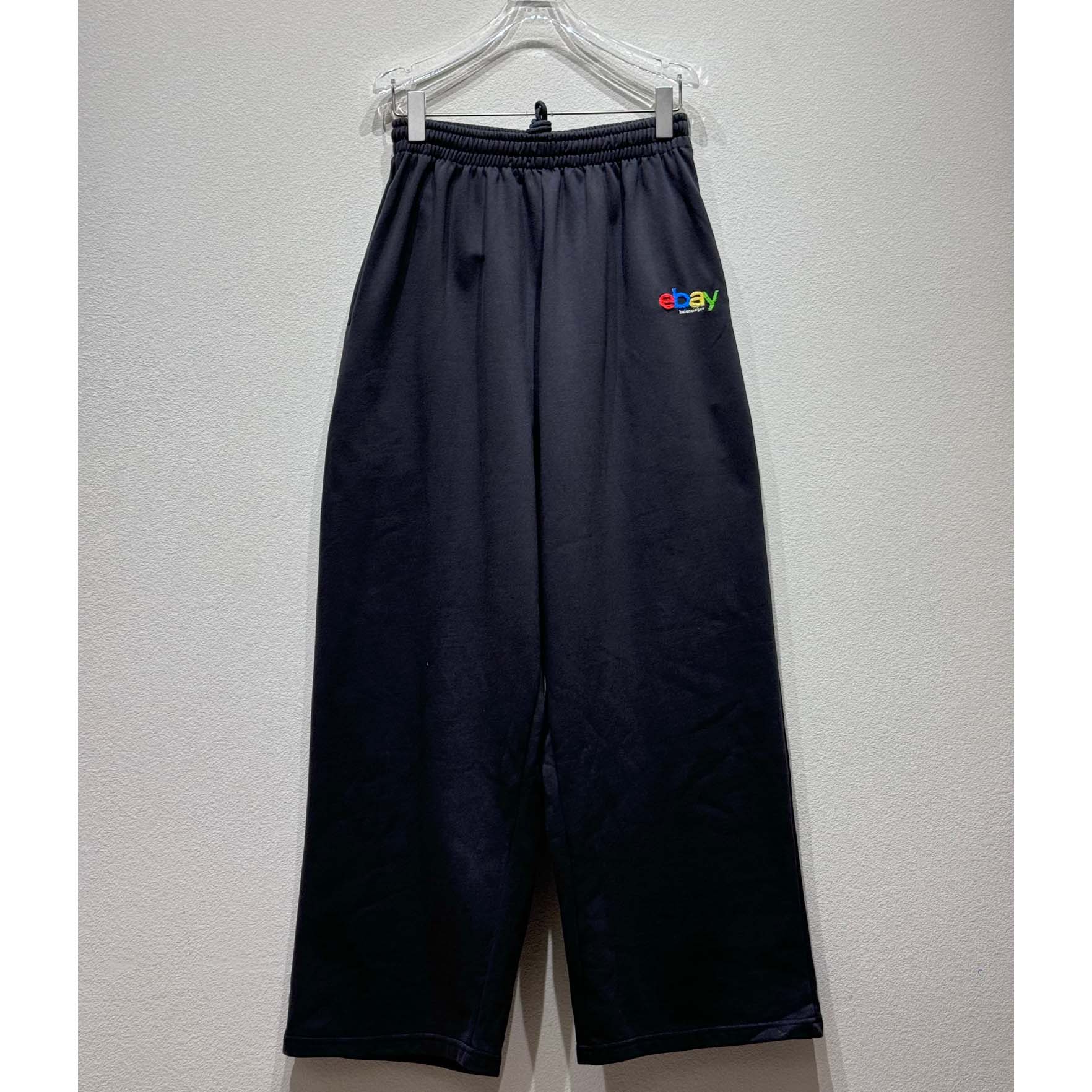 Balenciaga eBay Baggy Sweatpants In Washed Black  - DopestKickz