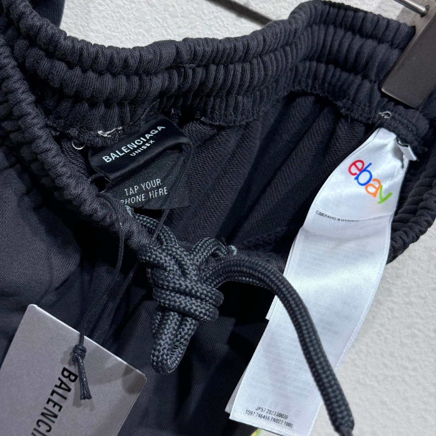 Balenciaga eBay Baggy Sweatpants In Washed Black  - DopestKickz