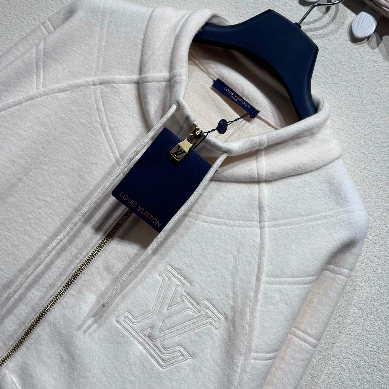 Louis Vuitton Quilted Textured Wool Blouson  1AGJXF - DopestKickz