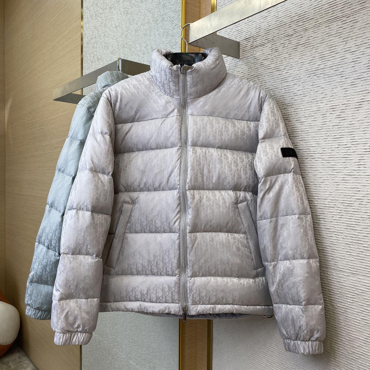 Dior Oblique Down Jacket  - DopestKickz