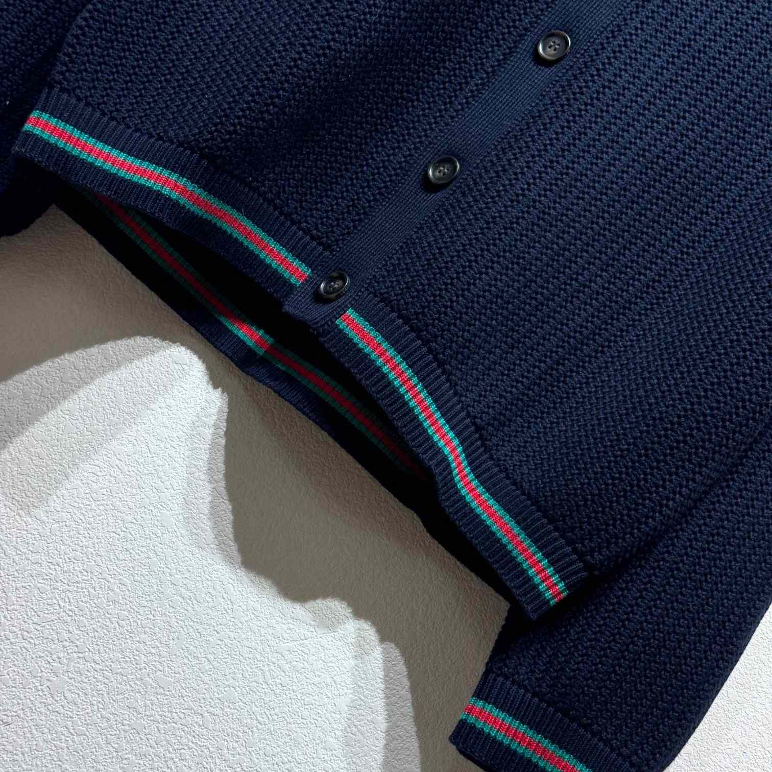 Gucci Ajour Cotton Knit Cardigan With Web - DopestKickz