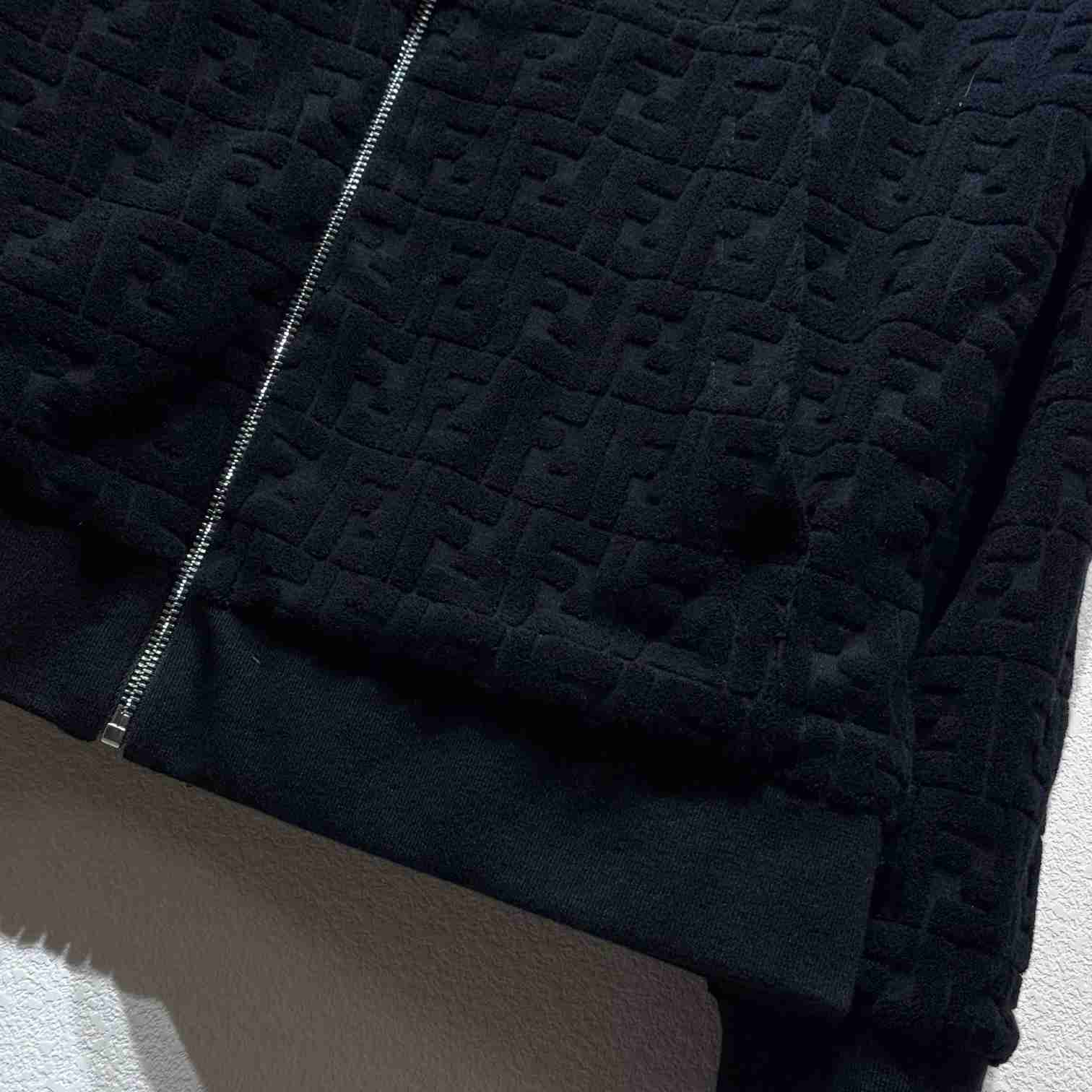 Fendi Black FF Terry Sweatshirt - DopestKickz