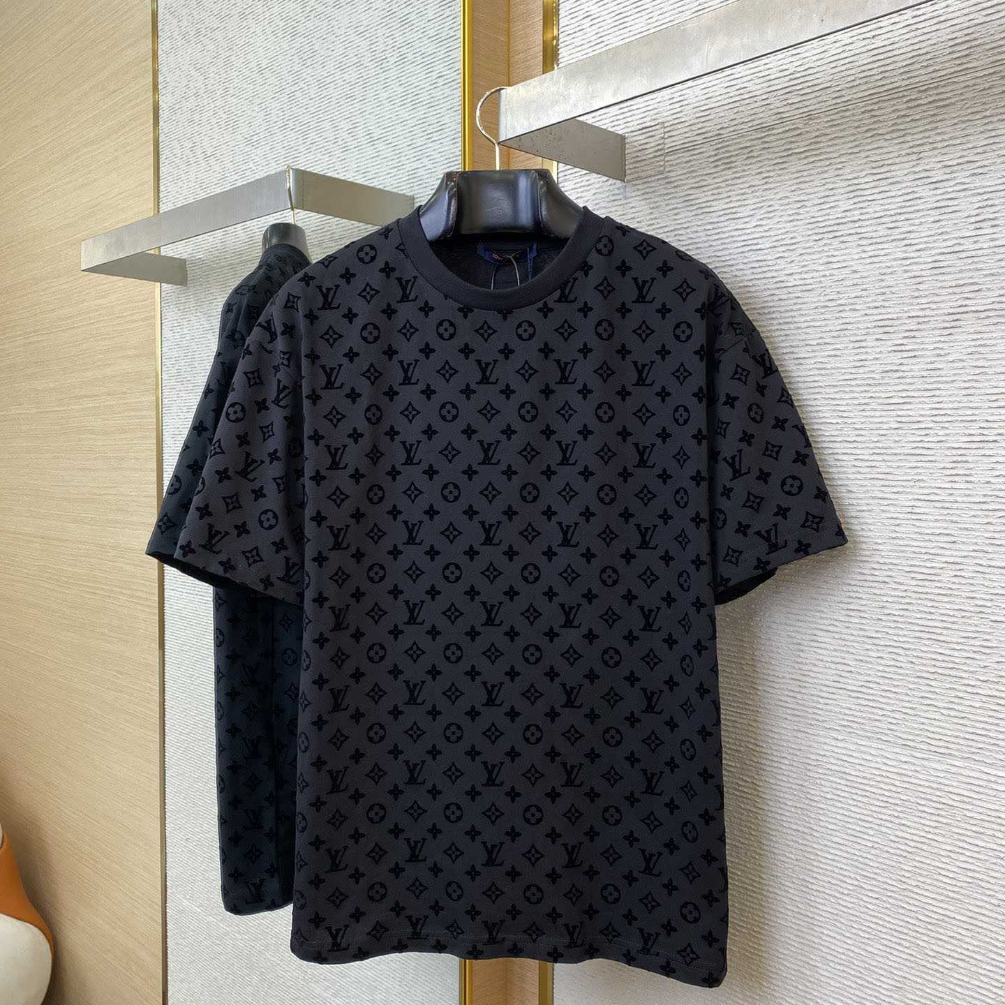 Louis Vuitton Graphic Jacquard Short-Sleeved Crewneck - DopestKickz