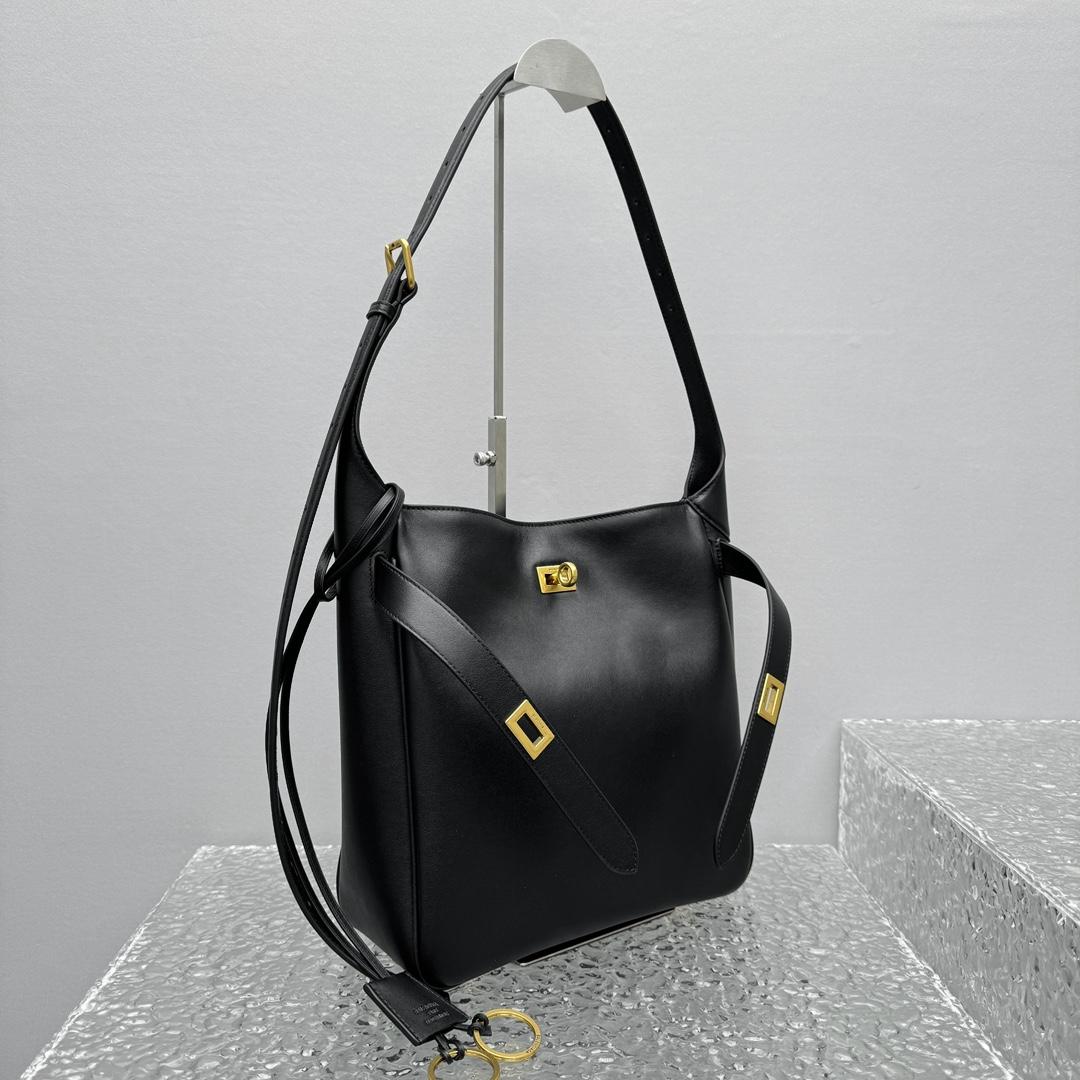 Balenciaga Bel Air Small Hobo Bag In Black  - DopestKickz