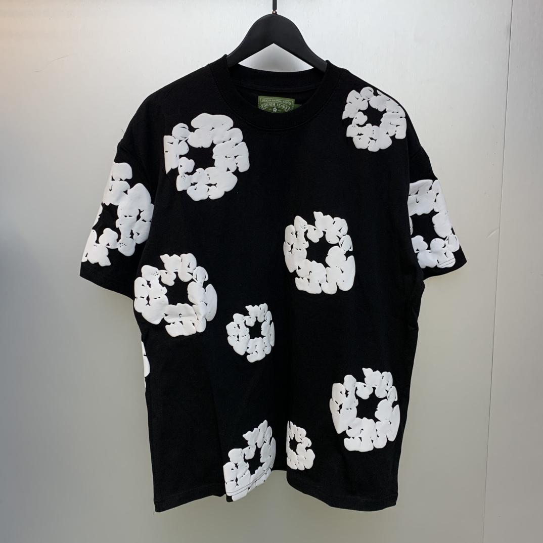 Denim Tears Cotton T-shirt In Black - DopestKickz