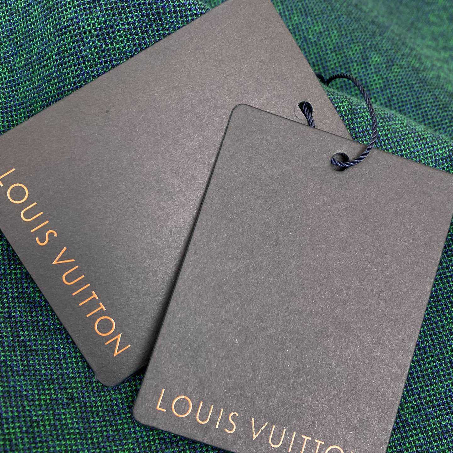 Louis Vuitton Jacquard Damier Short-Sleeved Cotton Crewneck  1AHBCW - DopestKickz