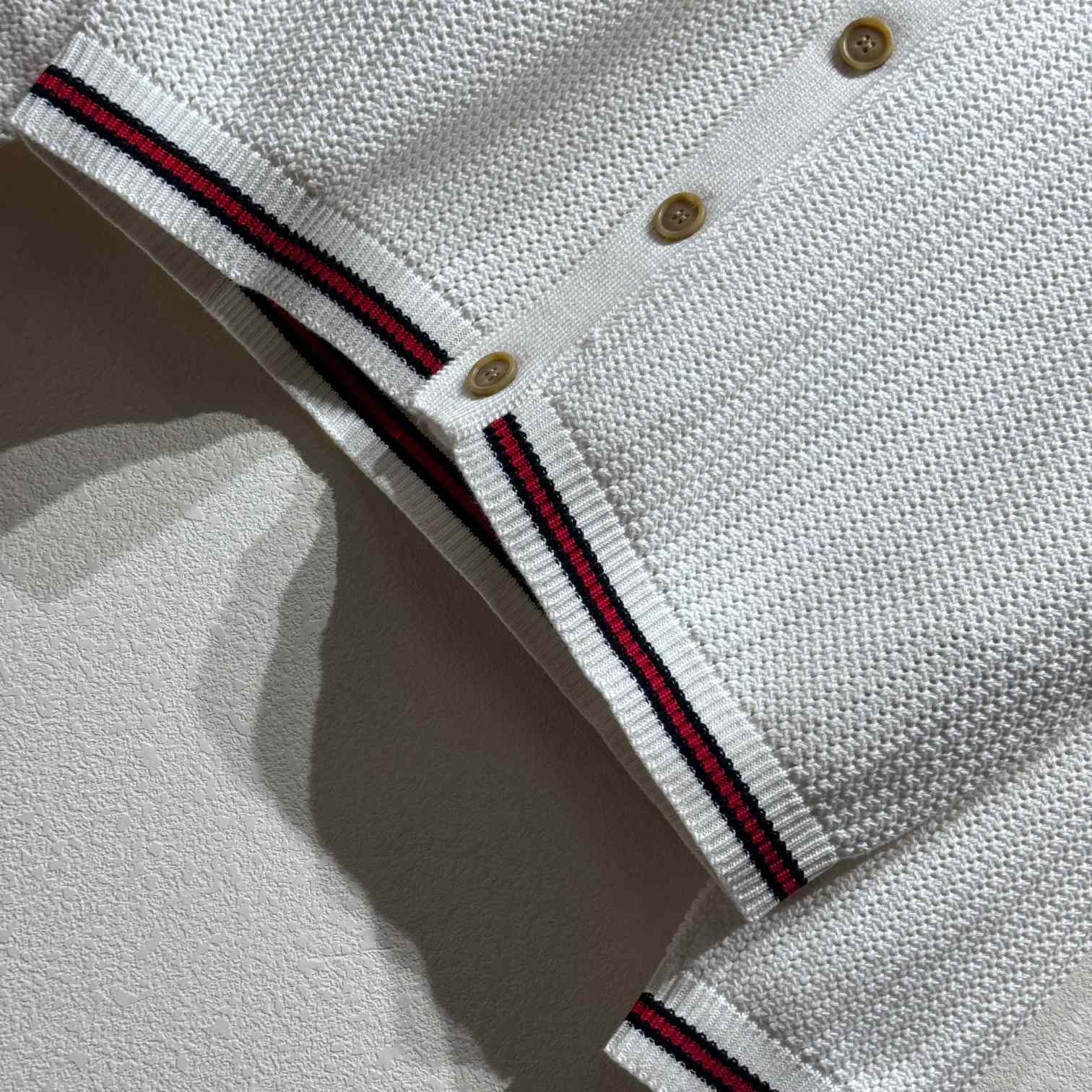 Gucci Ajour Cotton Knit Cardigan With Web - DopestKickz
