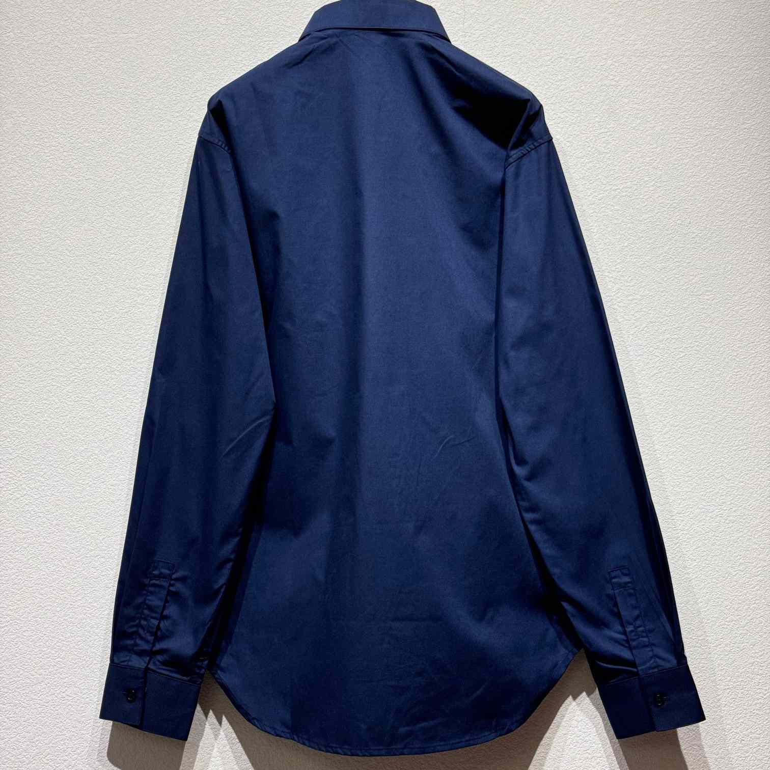Christian Dior Tag Embroidery Shirt White Cotton Poplin - DopestKickz